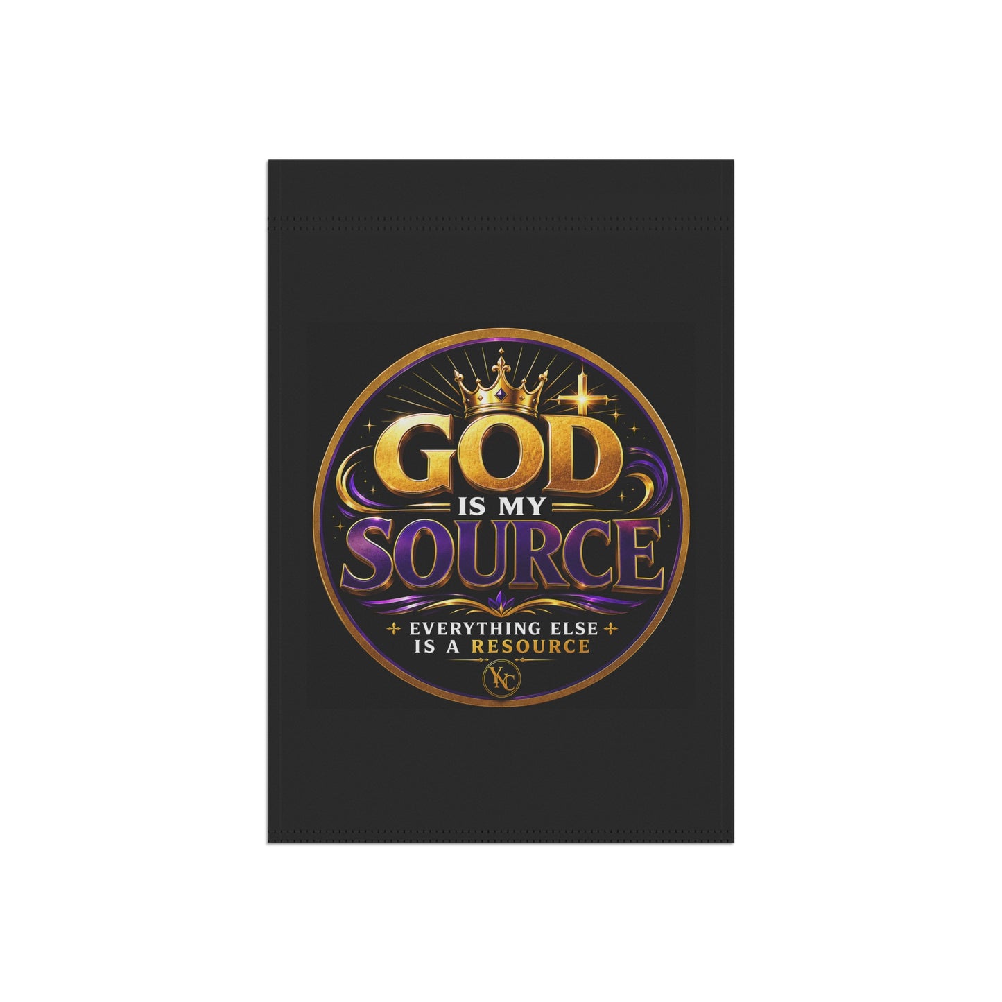 God Is My Source Garden Flag | Christian Yard Banner | Inspirational Outdoor Faith Decor | Double-Sided House Flag