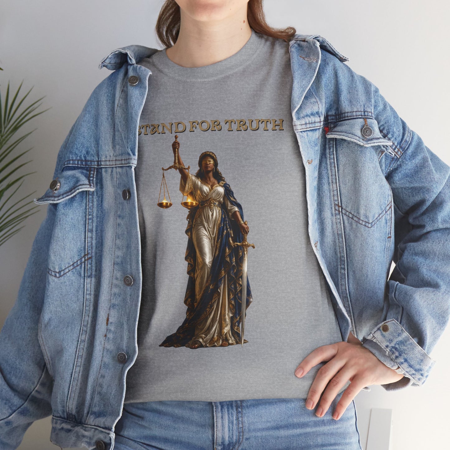 Lady of Justice T-Shirt | Justice Is Truth in Action™ | Scales of Justice Graphic Tee