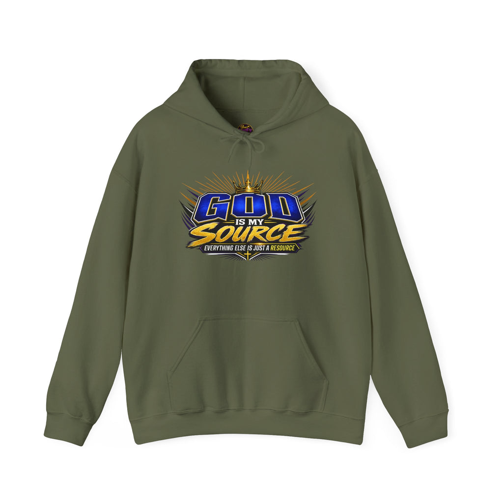 God Is My Source Christian Hoodie | Unisex Graphic Sweatshirt
