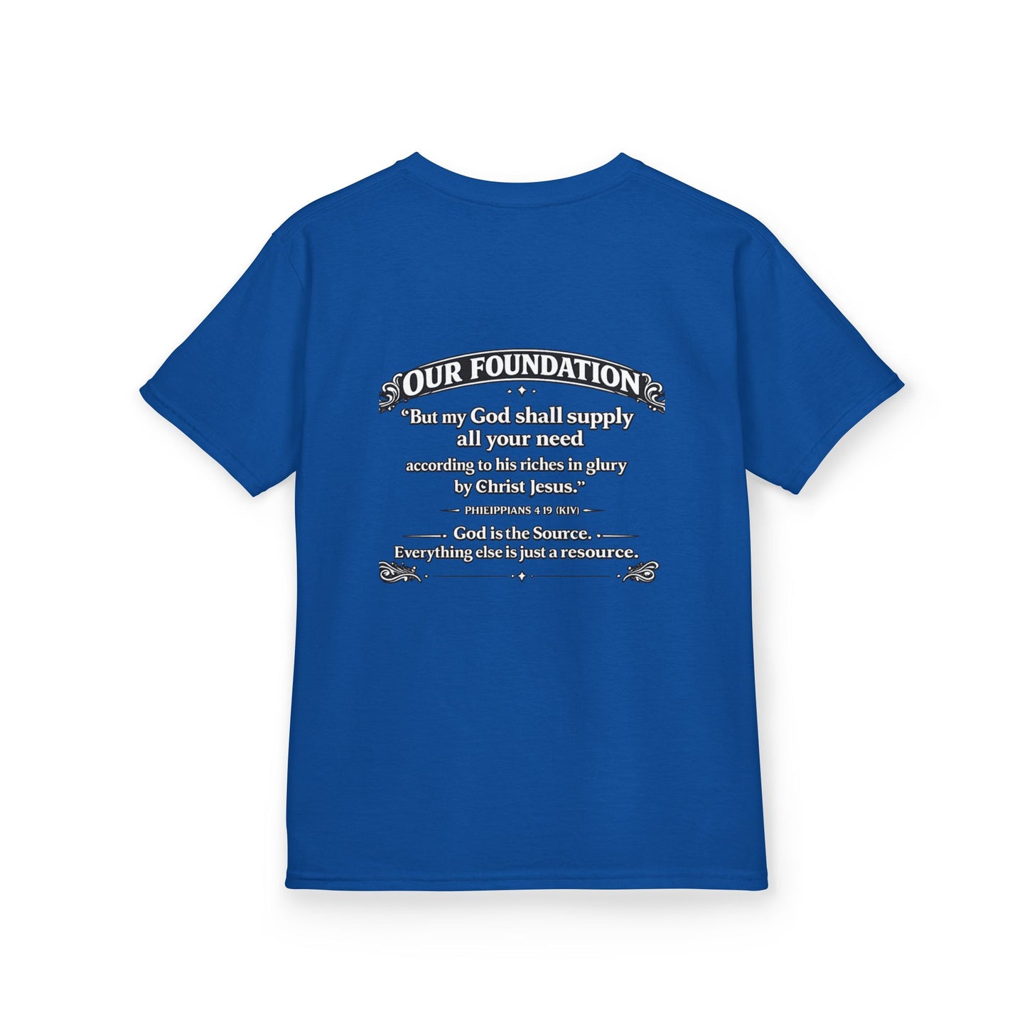 Level Up With God™ Kids Personalized Christian T-Shirt | Upload Your Own Avatar | Faith-Based Custom Tee