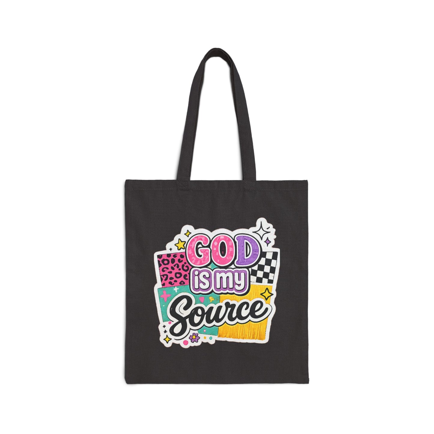 God Is My Source™ Canvas Tote Bag