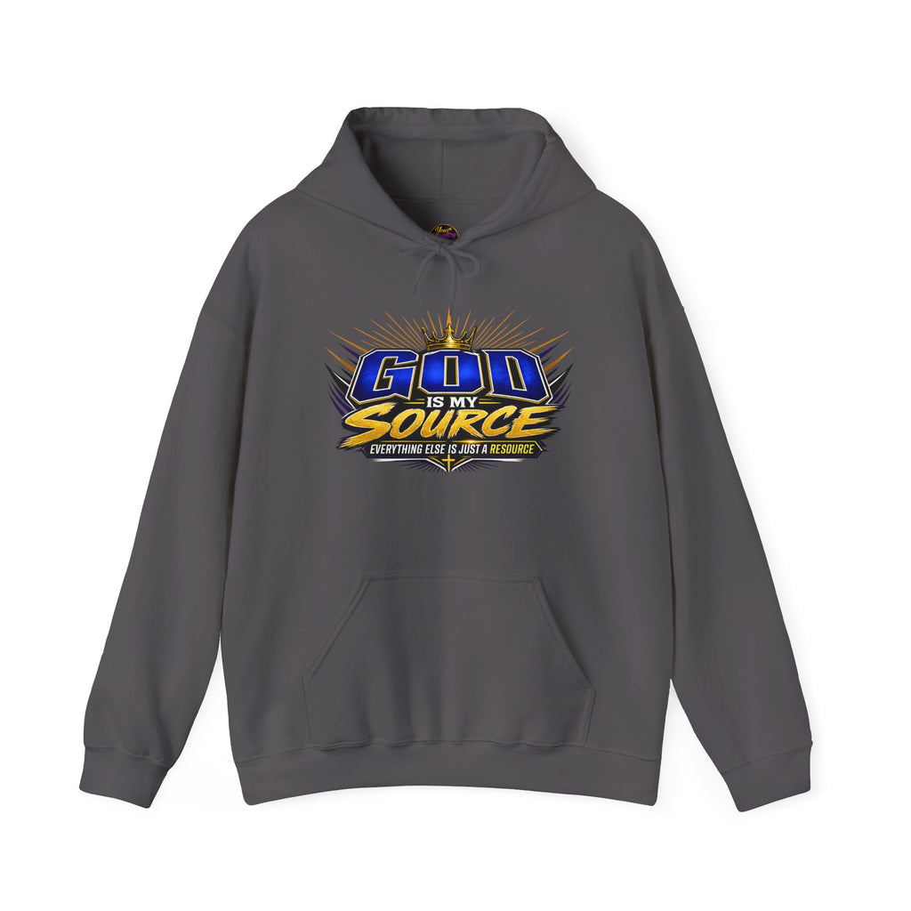 God Is My Source Christian Hoodie | Unisex Graphic Sweatshirt