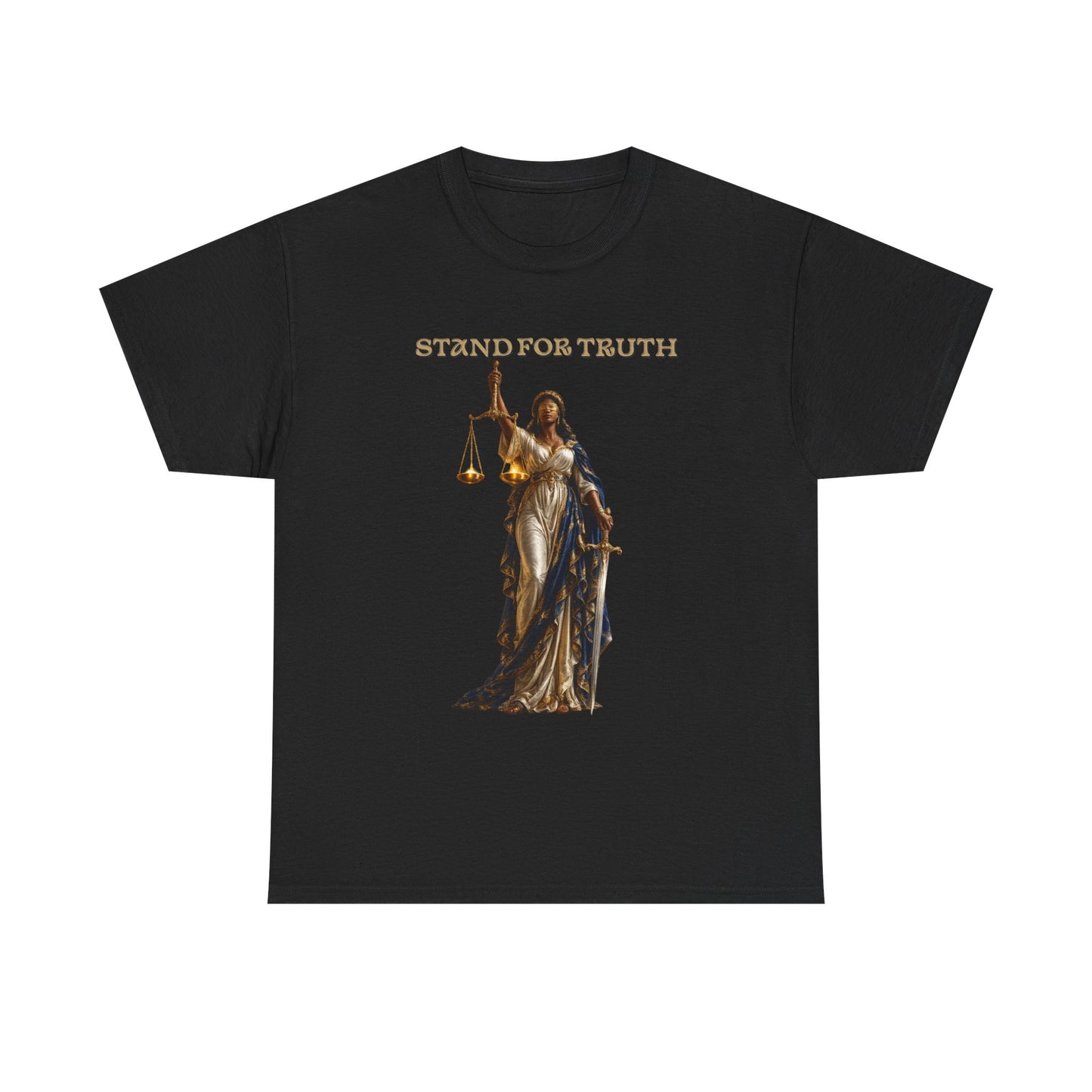 Lady of Justice T-Shirt | Justice Is Truth in Action™ | Scales of Justice Graphic Tee