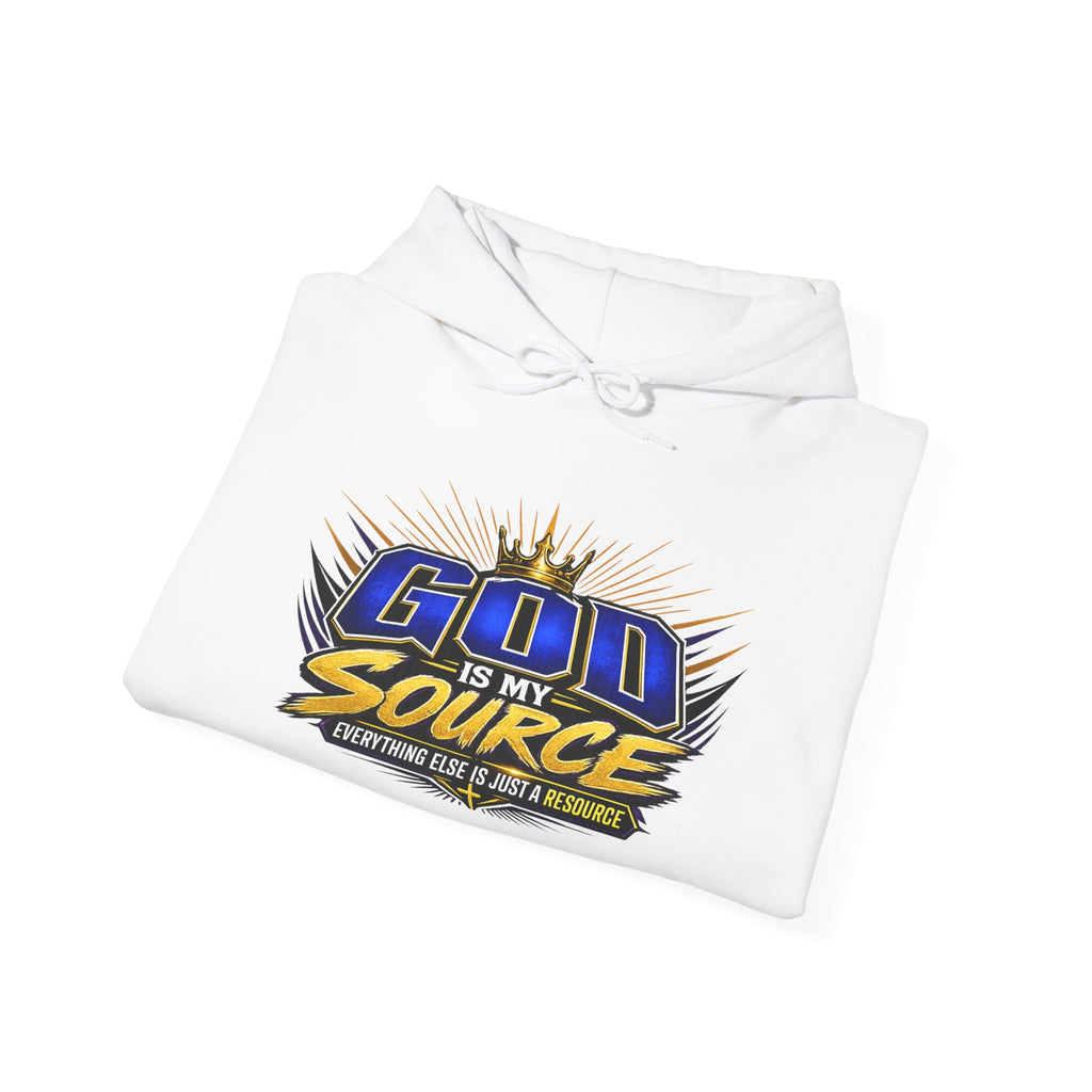 God Is My Source Christian Hoodie | Unisex Graphic Sweatshirt