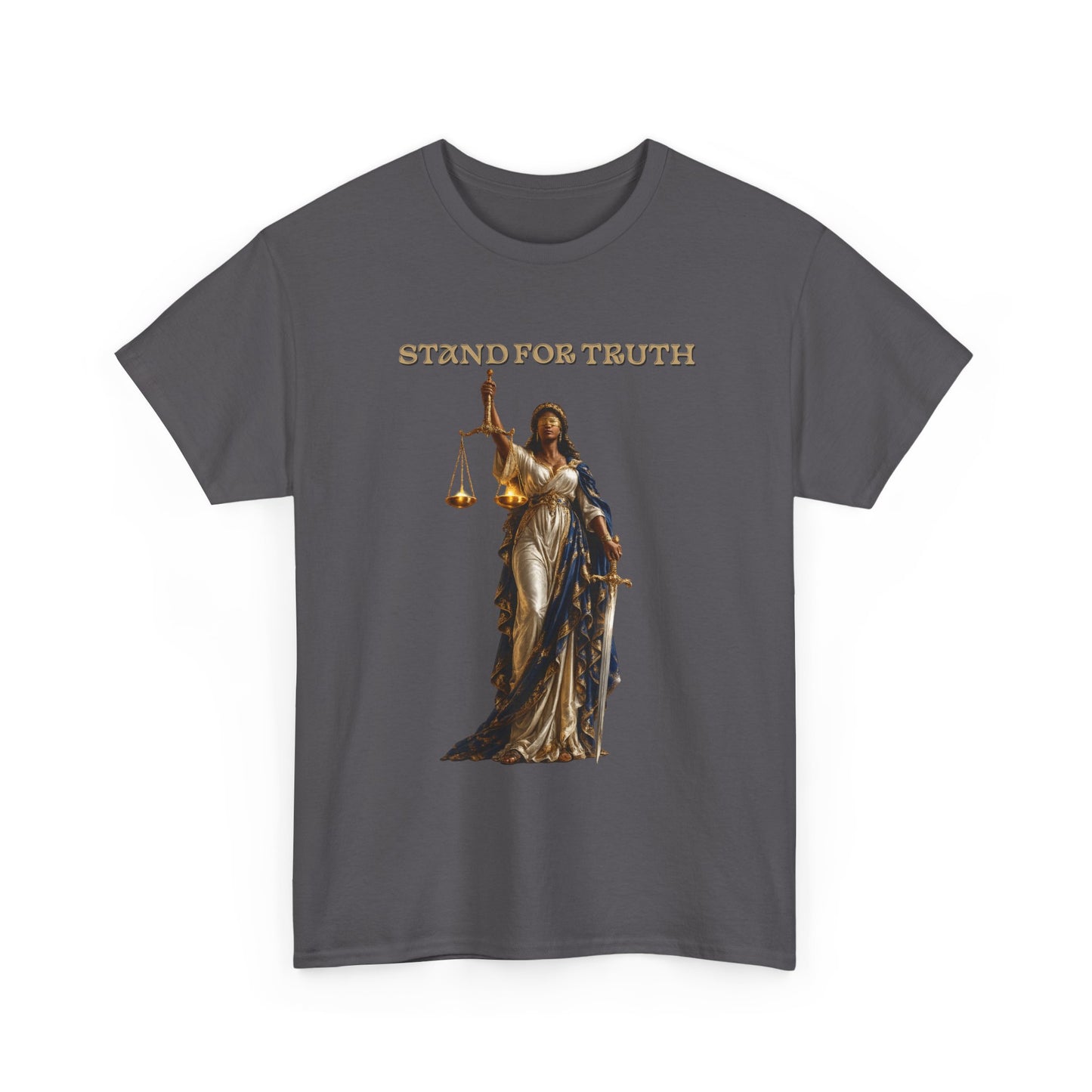 Lady of Justice T-Shirt | Justice Is Truth in Action™ | Scales of Justice Graphic Tee