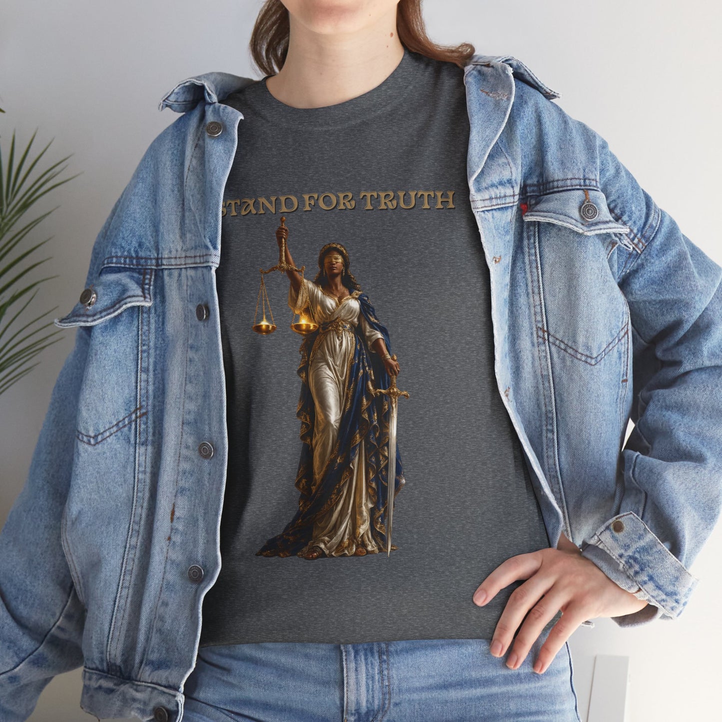 Lady of Justice T-Shirt | Justice Is Truth in Action™ | Scales of Justice Graphic Tee
