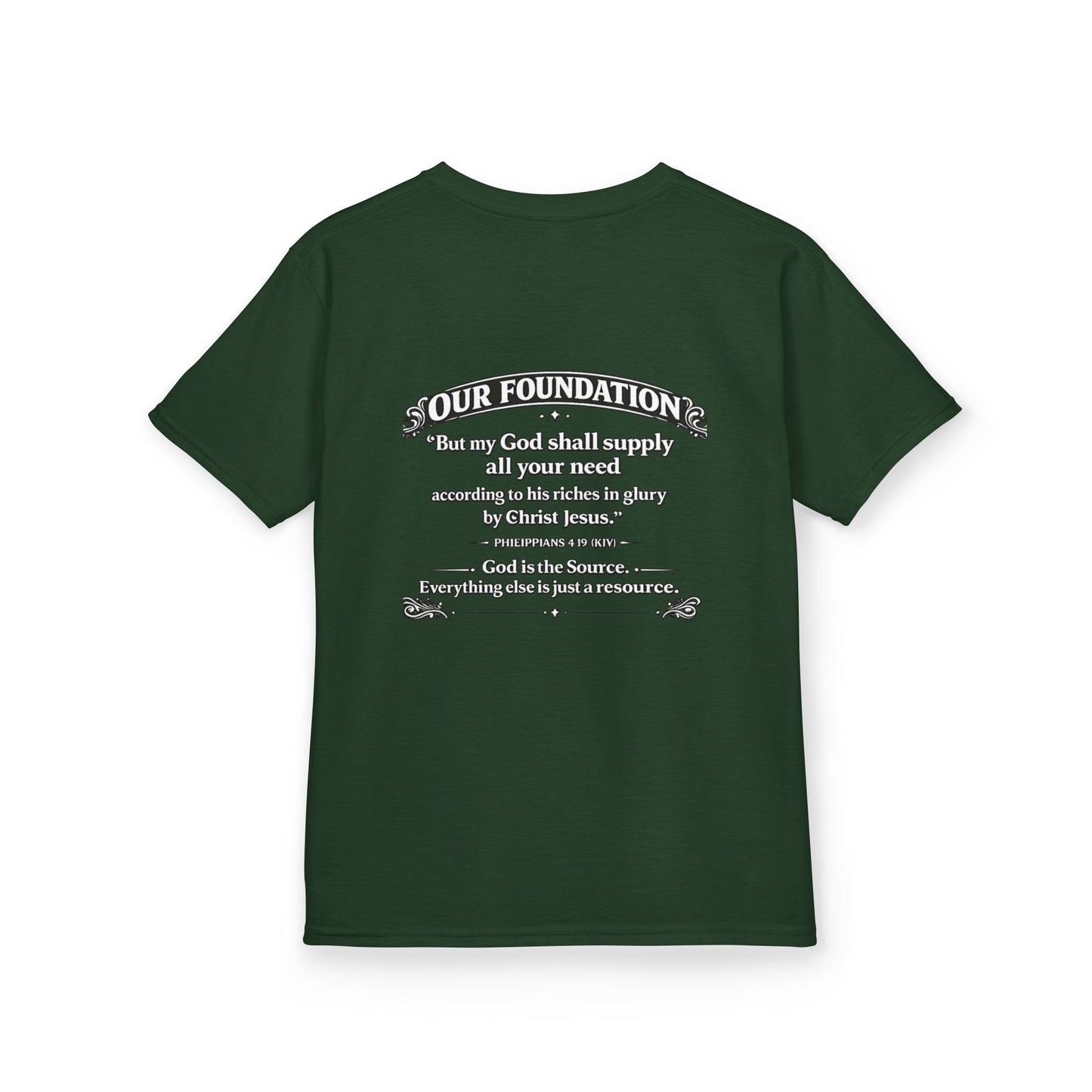 Level Up With God™ Kids Personalized Christian T-Shirt | Upload Your Own Avatar | Faith-Based Custom Tee