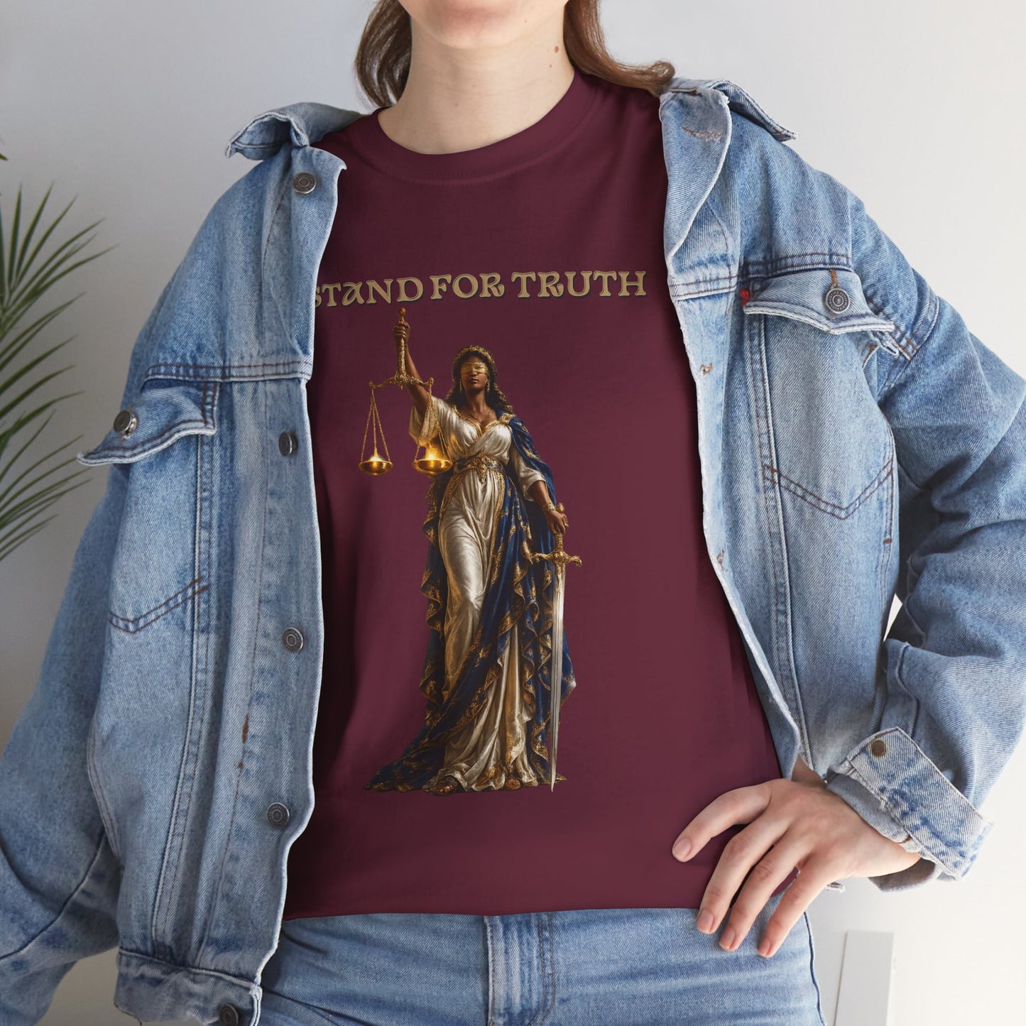 Lady of Justice T-Shirt | Justice Is Truth in Action™ | Scales of Justice Graphic Tee