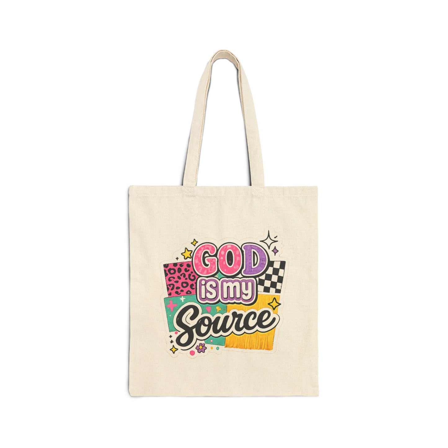 God Is My Source™ Canvas Tote Bag
