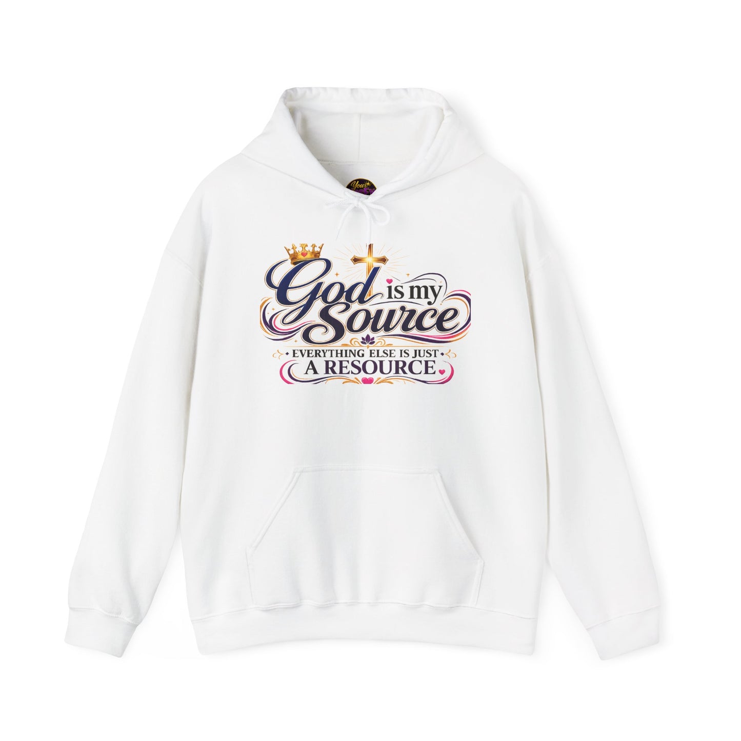 God Is My Source Hoodie | Christian Faith Sweatshirt | Inspirational Pullover