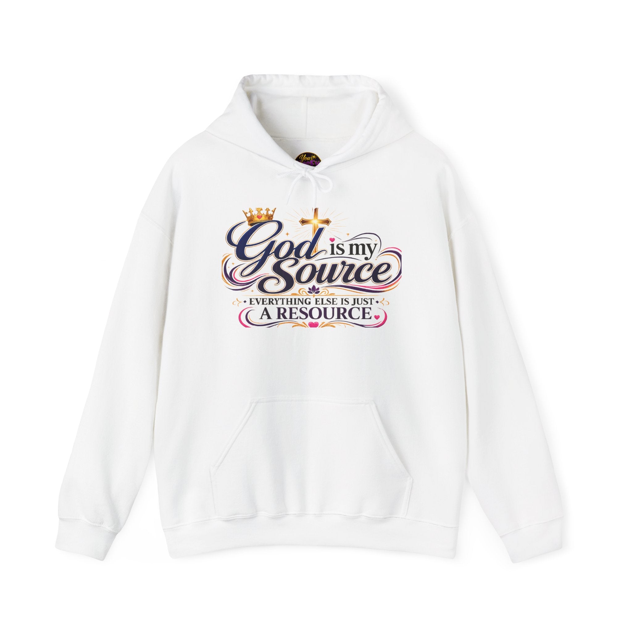 God Is My Source Hoodie | Christian Faith Sweatshirt | Inspirational Pullover