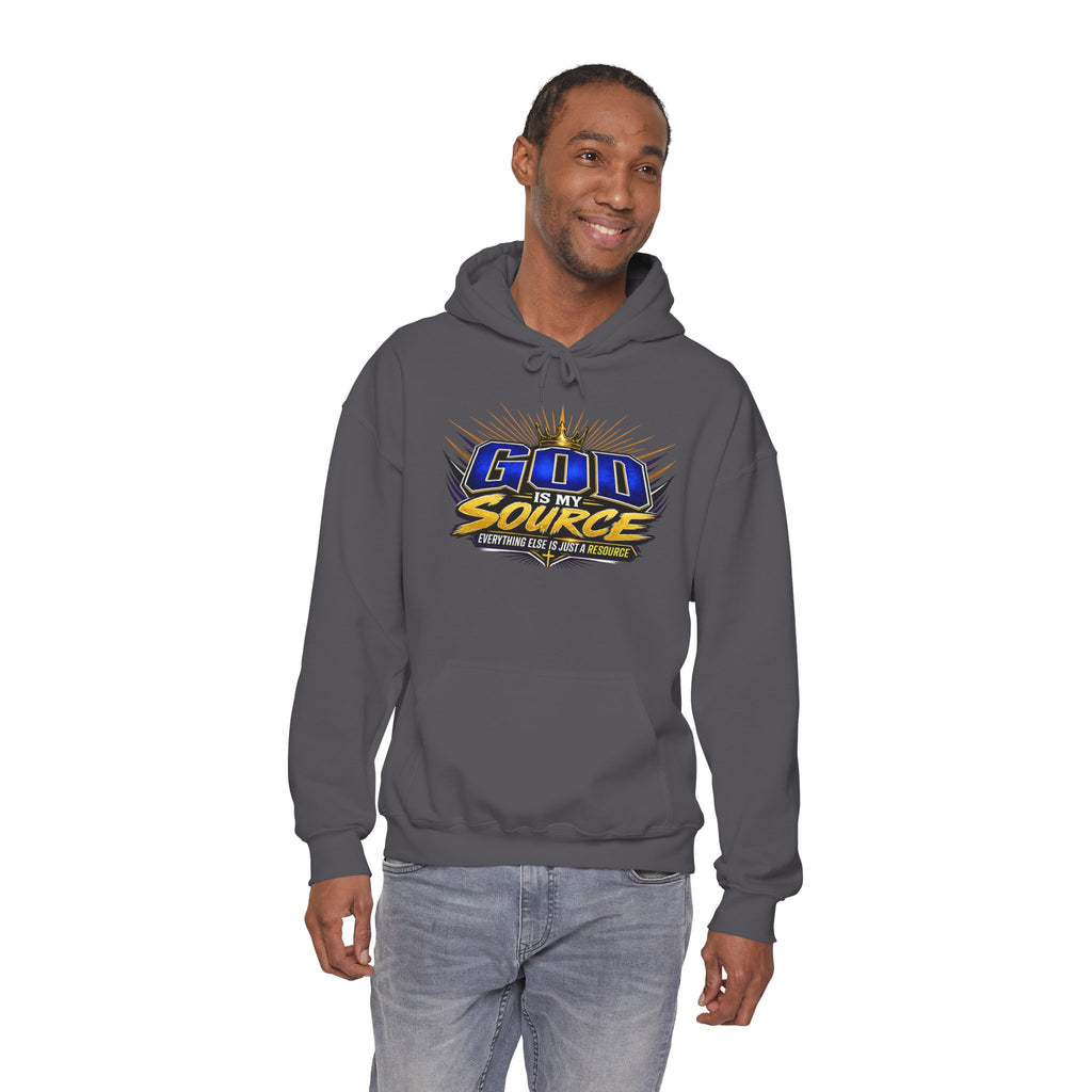 God Is My Source Christian Hoodie | Unisex Graphic Sweatshirt