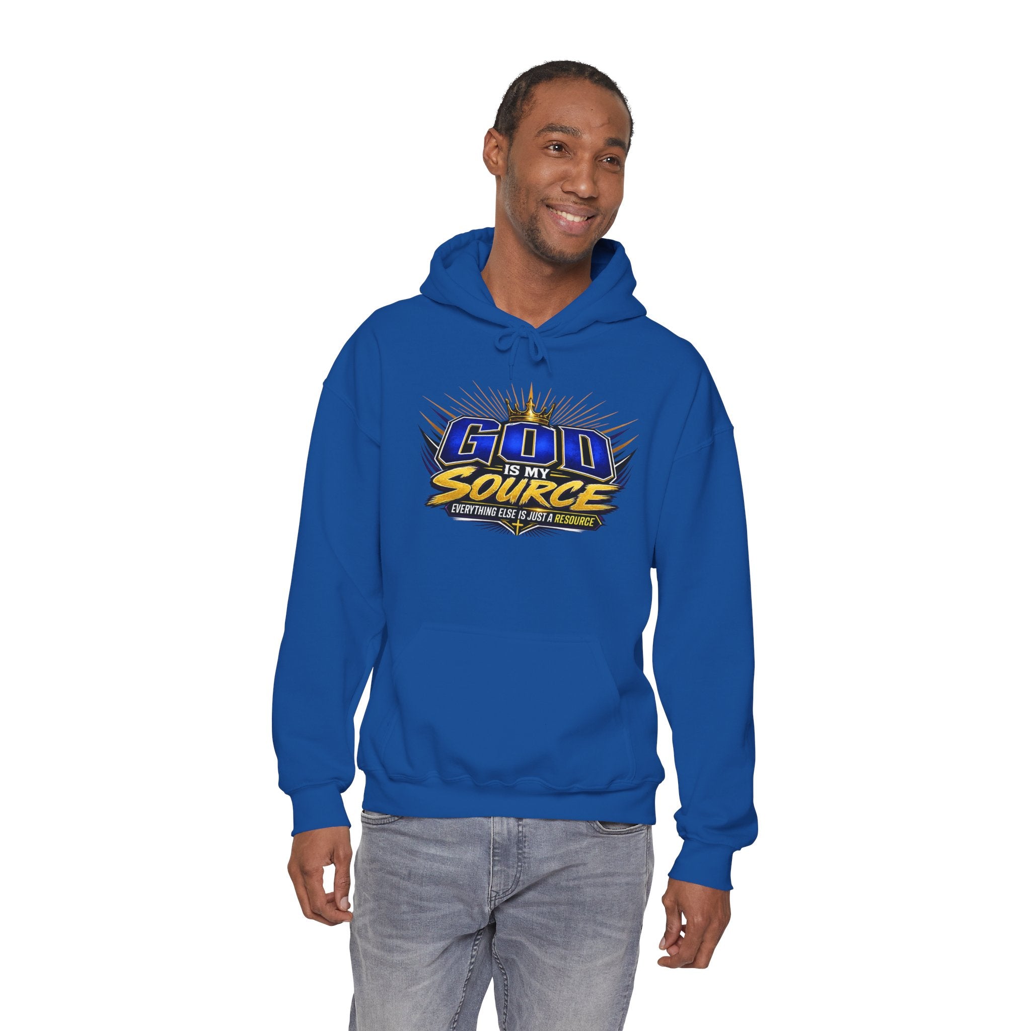 God Is My Source Christian Hoodie | Unisex Graphic Sweatshirt