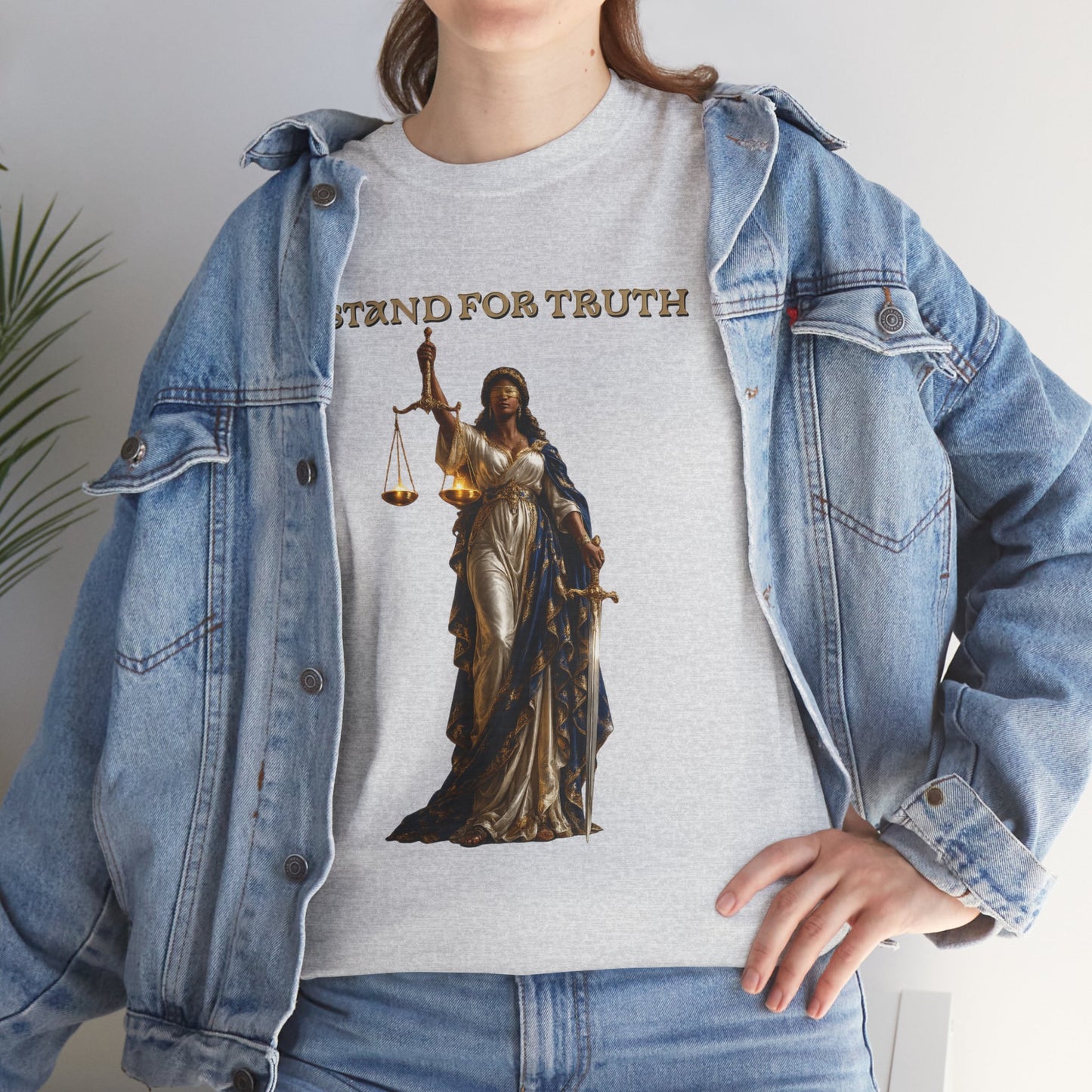Lady of Justice T-Shirt | Justice Is Truth in Action™ | Scales of Justice Graphic Tee