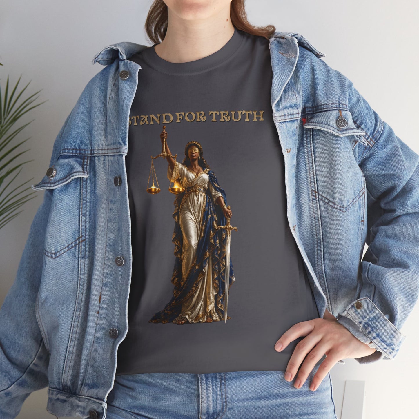 Lady of Justice T-Shirt | Justice Is Truth in Action™ | Scales of Justice Graphic Tee