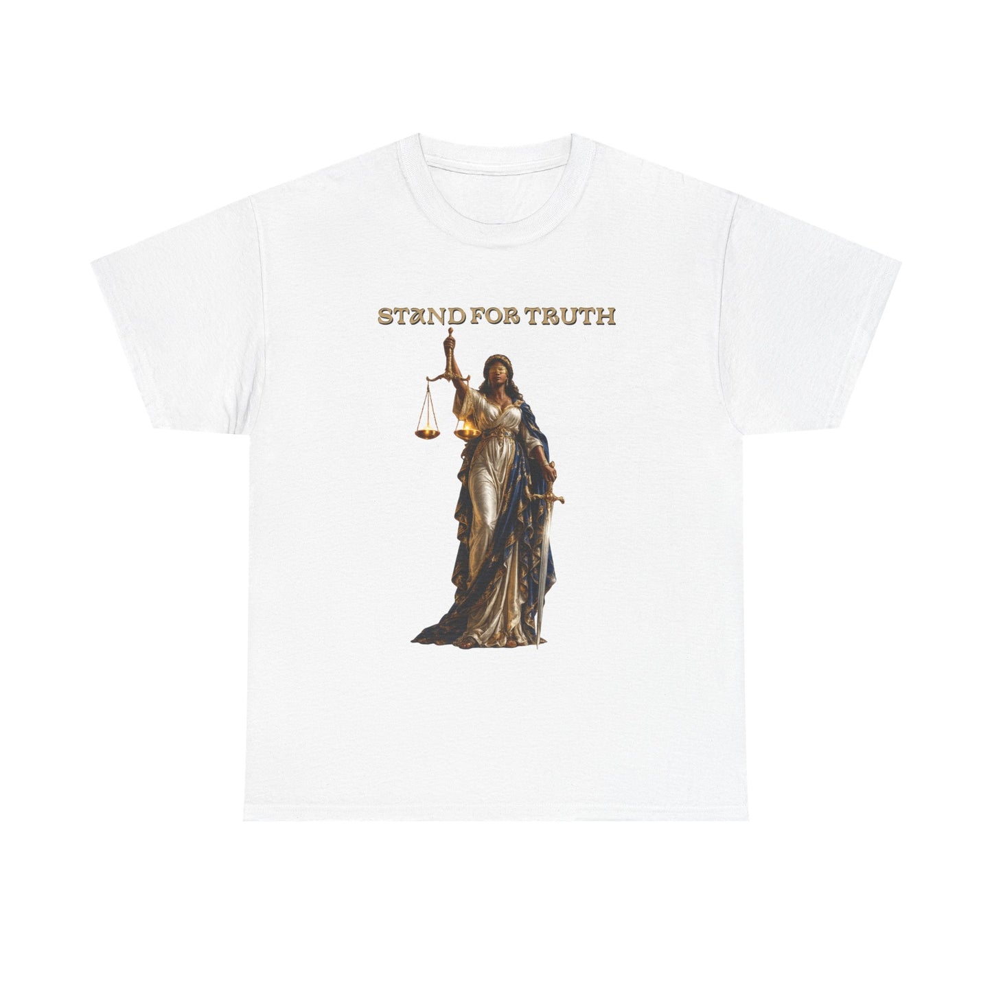 Lady of Justice T-Shirt | Justice Is Truth in Action™ | Scales of Justice Graphic Tee