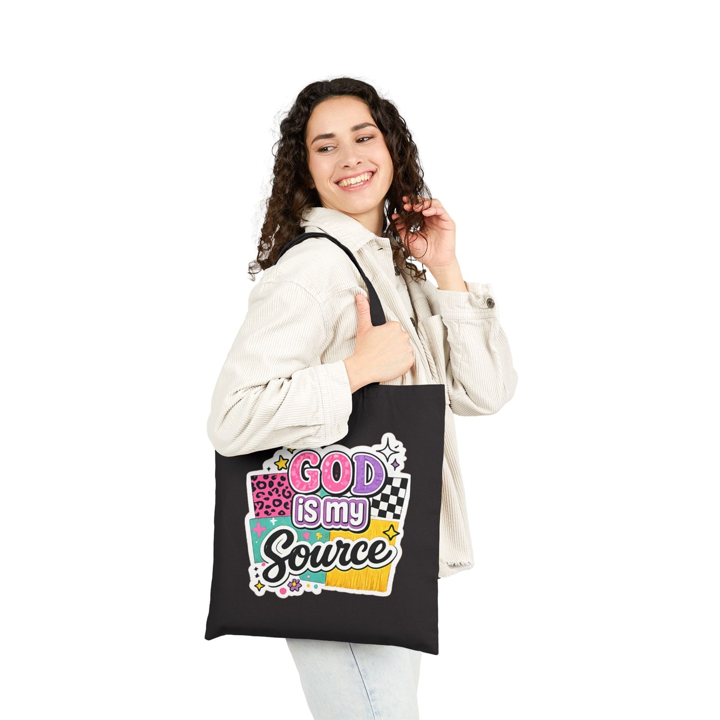 God Is My Source™ Canvas Tote Bag