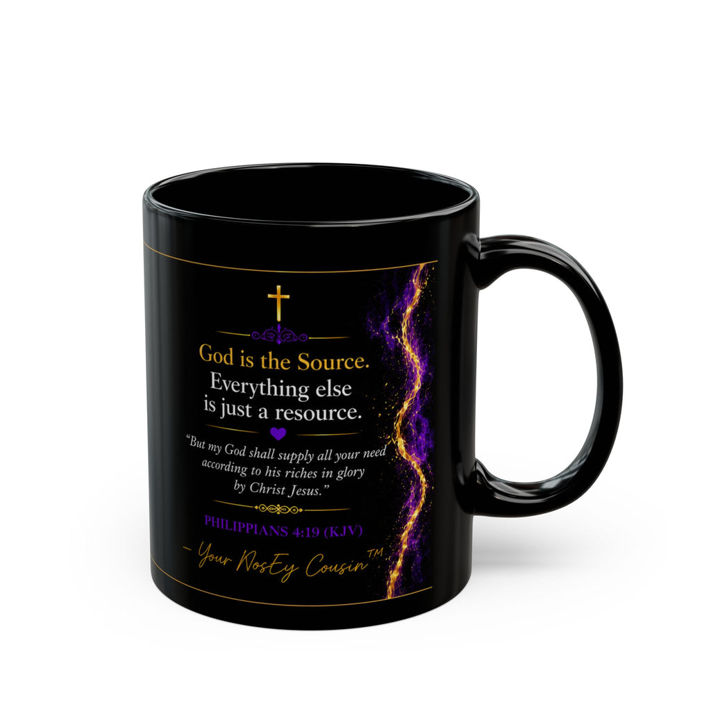 God is the Source Mug | Inspirational Scripture Coffee Cup, Christian Faith