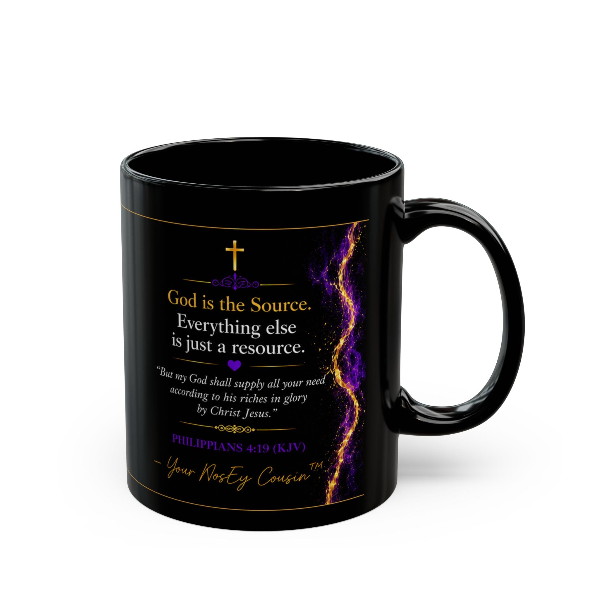 God is the Source Mug | Inspirational Scripture Coffee Cup, Christian Faith
