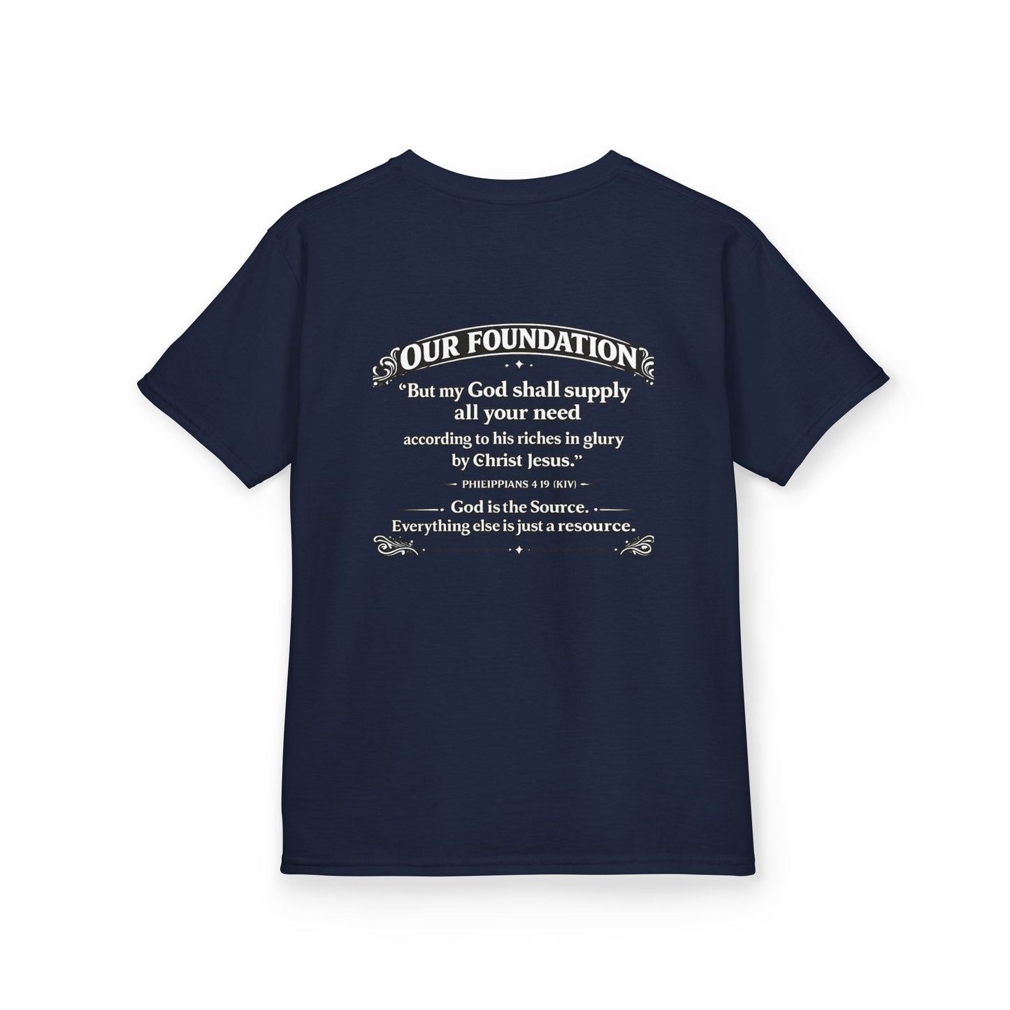 Level Up With God™ Kids Personalized Christian T-Shirt | Upload Your Own Avatar | Faith-Based Custom Tee