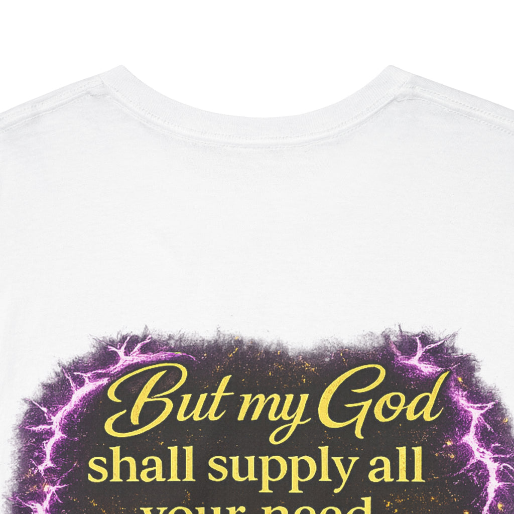 God Is My Source Christian T-Shirt | Philippians 4:19 Faith Graphic Tee