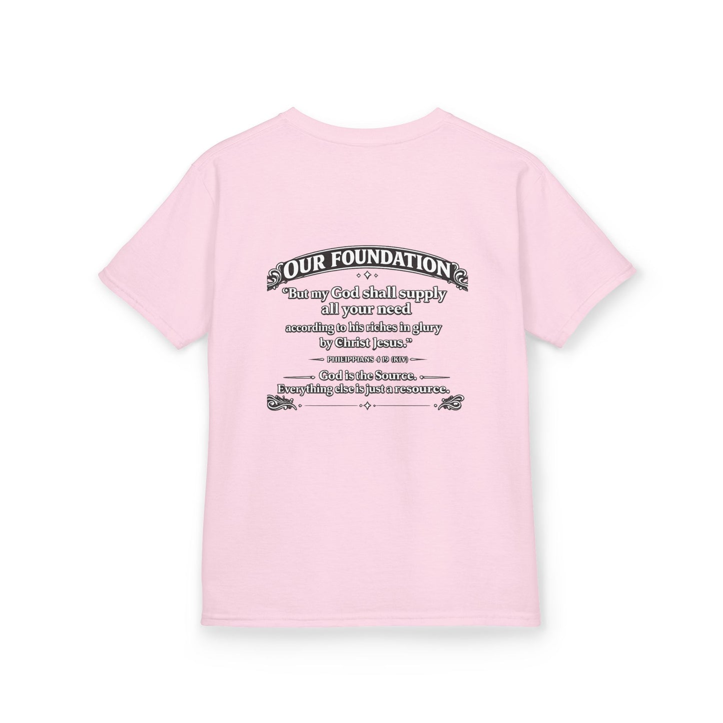 Level Up With God™ Kids Personalized Christian T-Shirt | Upload Your Own Avatar | Faith-Based Custom Tee