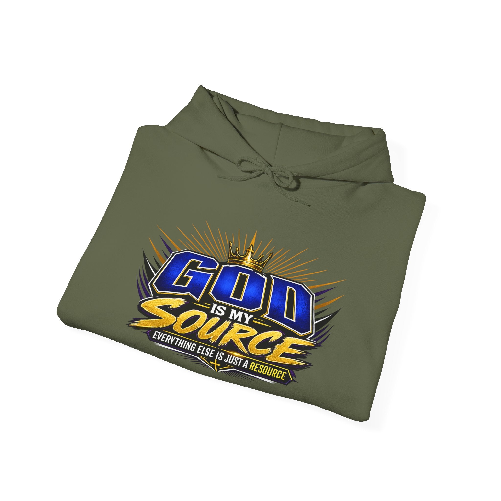 God Is My Source Christian Hoodie | Unisex Graphic Sweatshirt