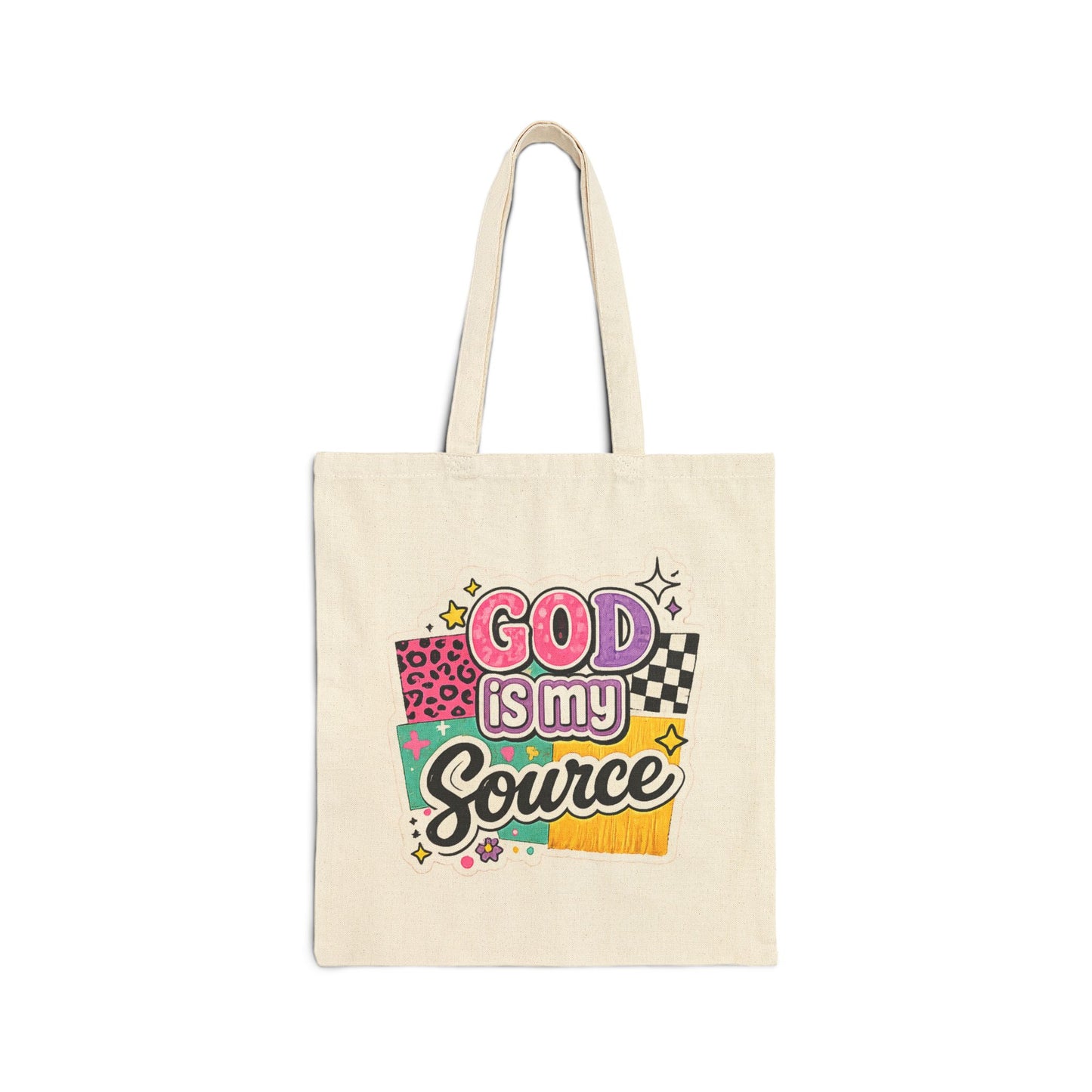 God Is My Source™ Canvas Tote Bag