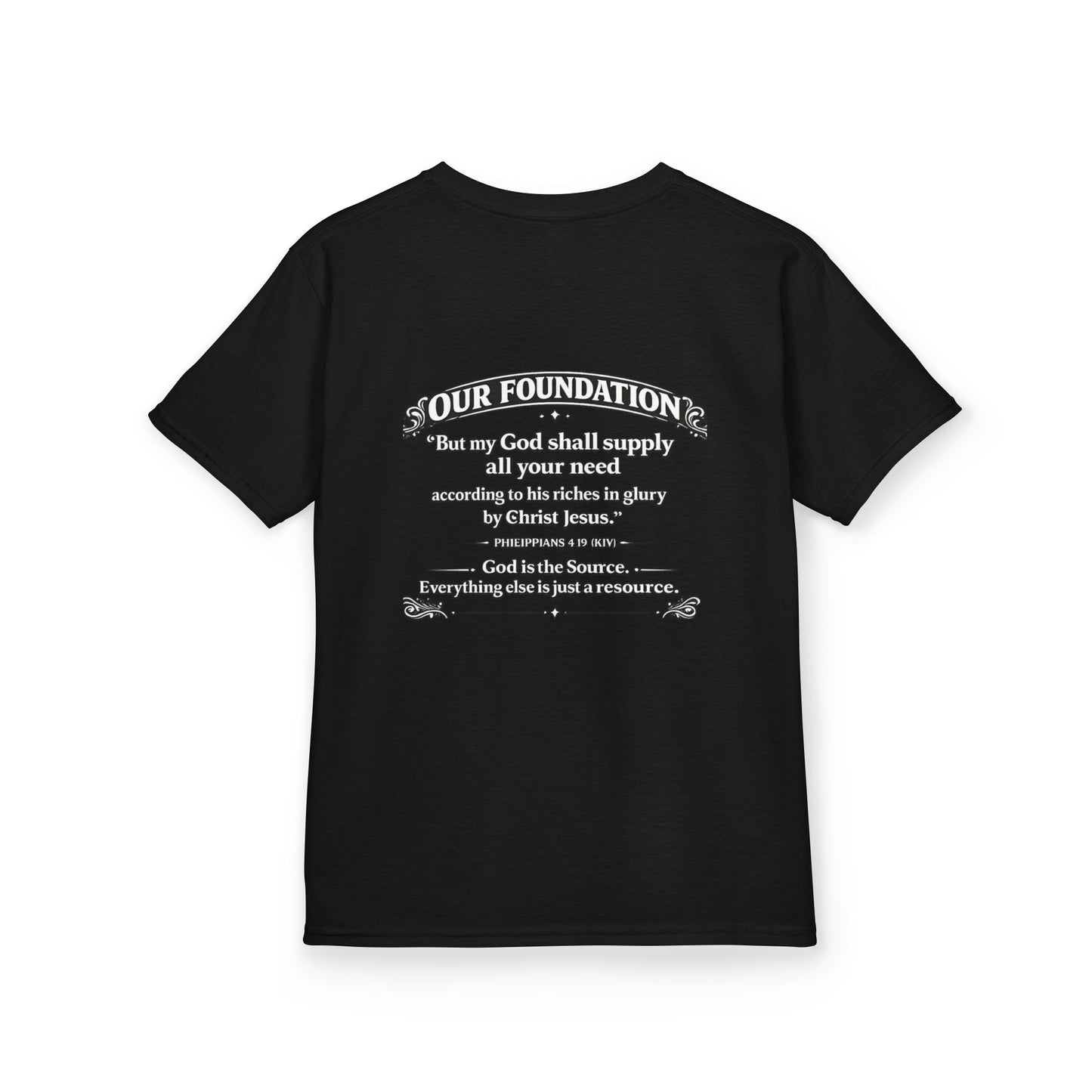 Level Up With God™ Kids Personalized Christian T-Shirt | Upload Your Own Avatar | Faith-Based Custom Tee