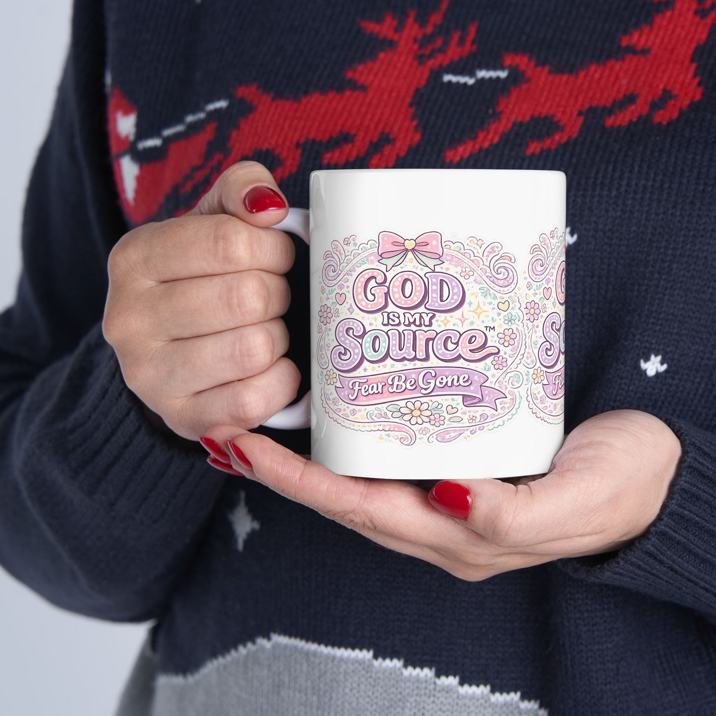 God Is My Source™ – Fear Be Gone Mug