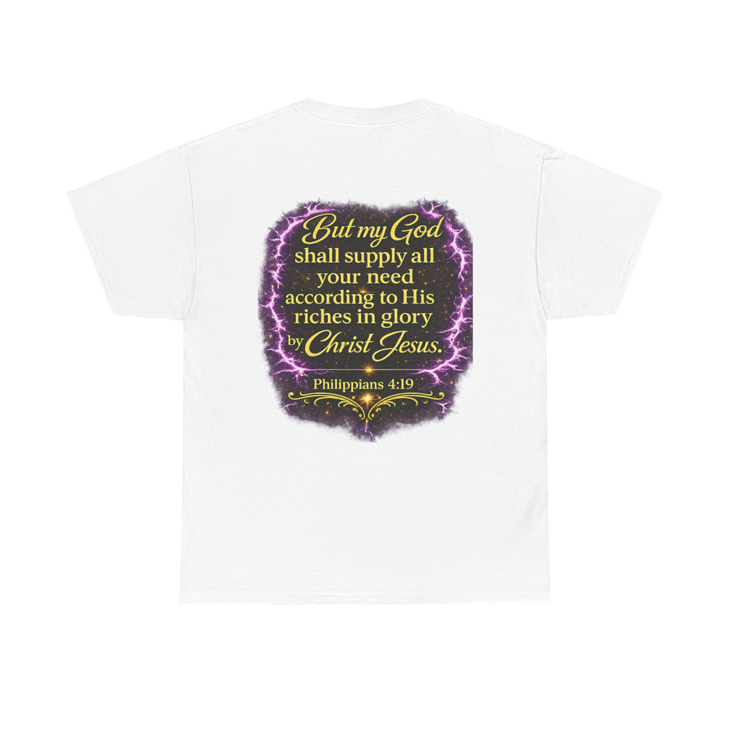 God Is My Source Christian T-Shirt | Philippians 4:19 Faith Graphic Tee