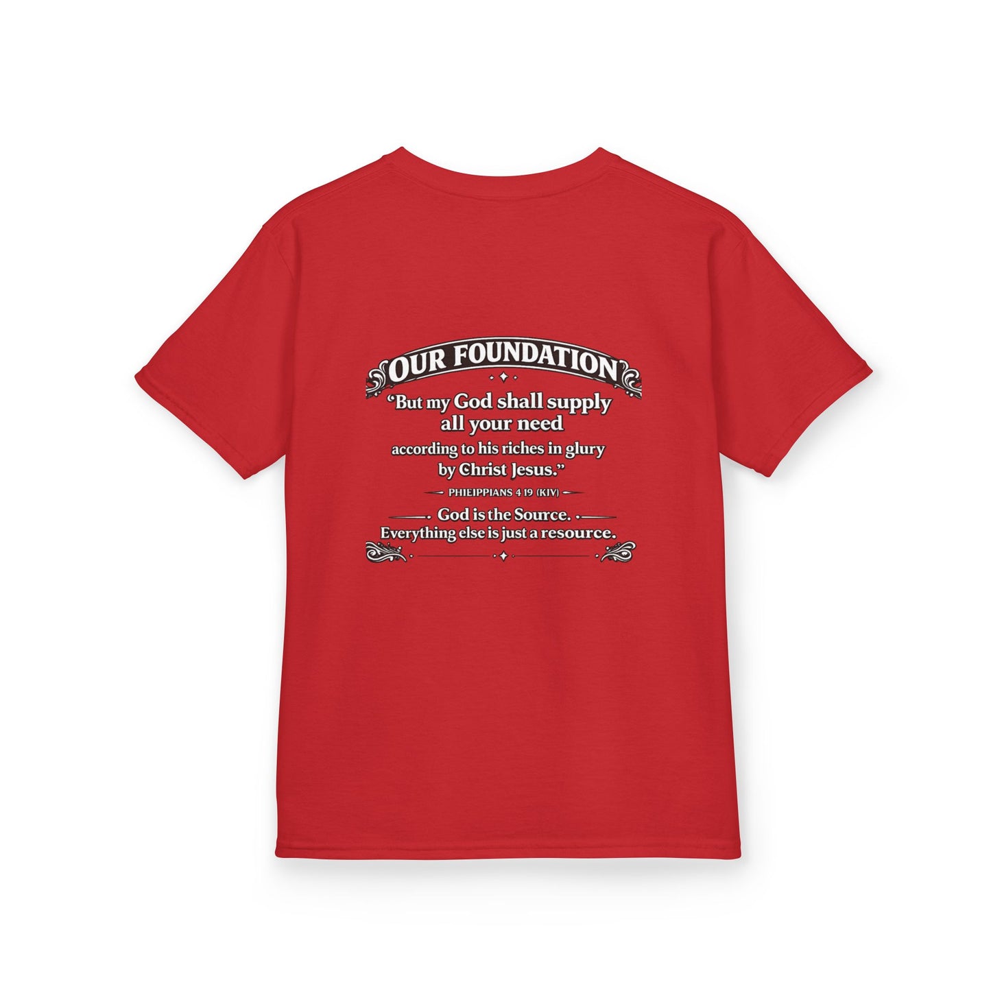 Level Up With God™ Kids Personalized Christian T-Shirt | Upload Your Own Avatar | Faith-Based Custom Tee