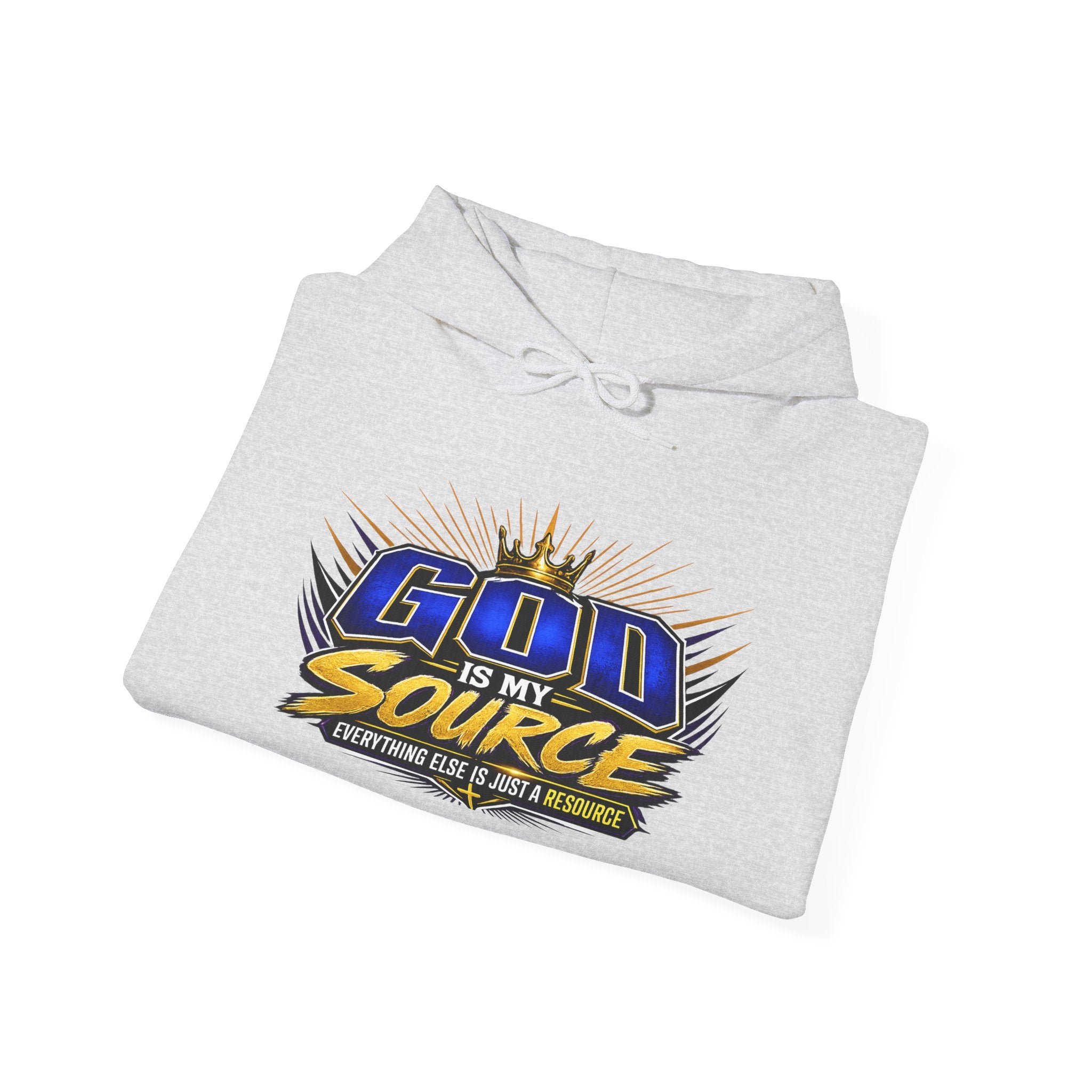 God Is My Source Christian Hoodie | Unisex Graphic Sweatshirt