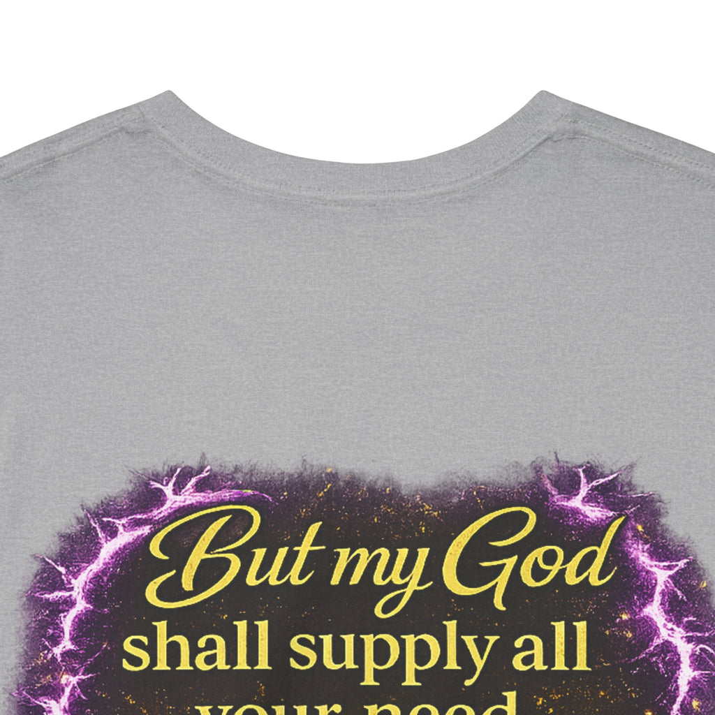 God Is My Source Christian T-Shirt | Philippians 4:19 Faith Graphic Tee