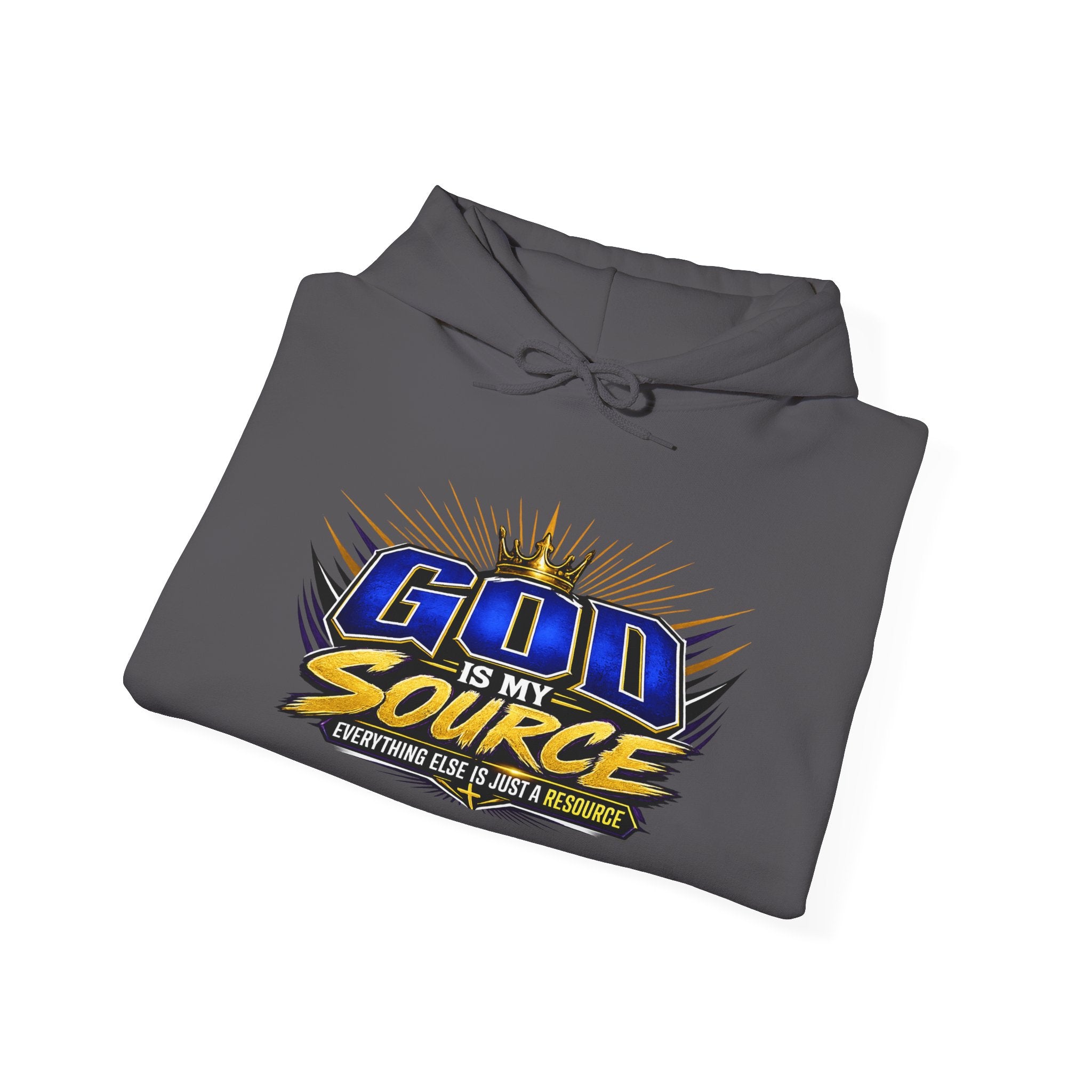 God Is My Source Christian Hoodie | Unisex Graphic Sweatshirt