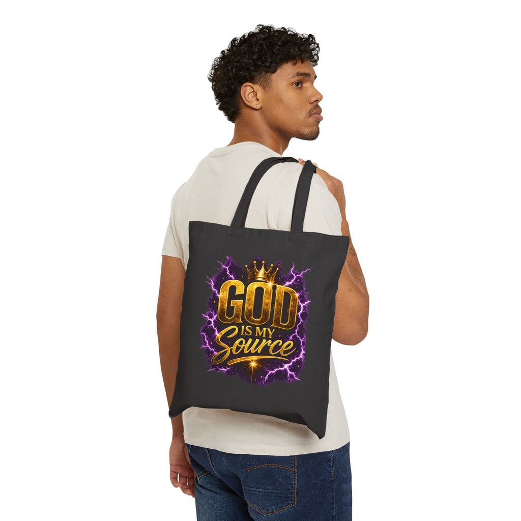 God Is My Source Canvas Tote Bag |Philippians 4:19