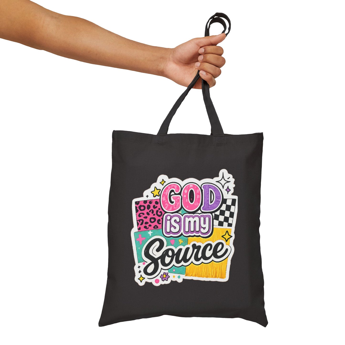 God Is My Source™ Canvas Tote Bag