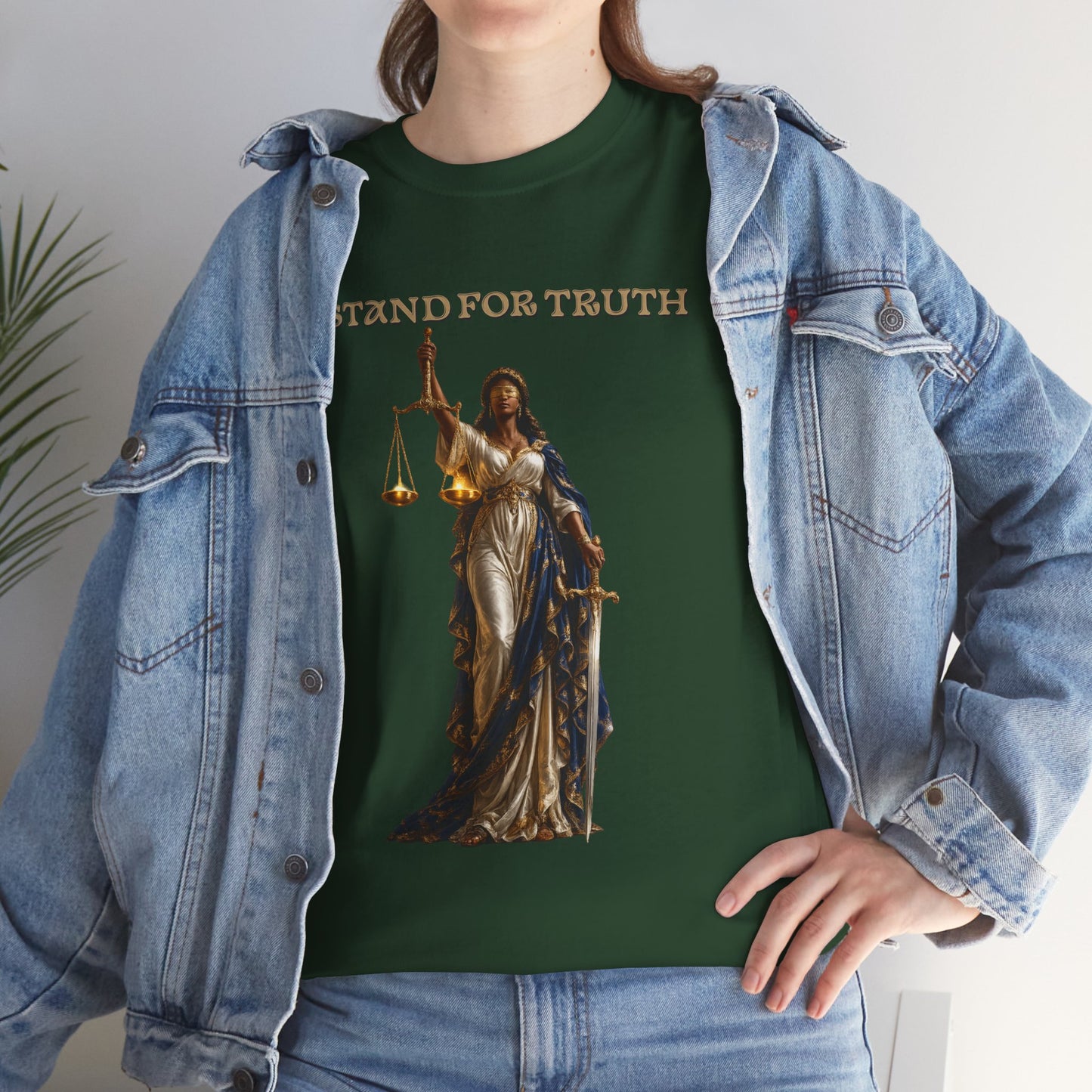 Lady of Justice T-Shirt | Justice Is Truth in Action™ | Scales of Justice Graphic Tee