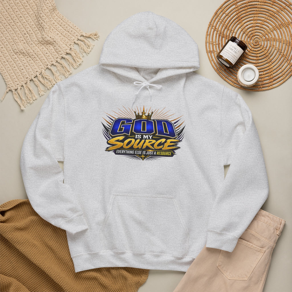 God Is My Source Christian Hoodie | Unisex Graphic Sweatshirt