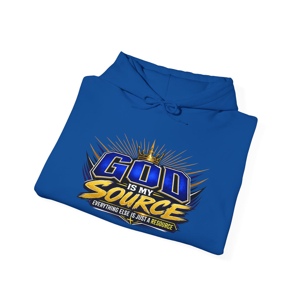 God Is My Source Christian Hoodie | Unisex Graphic Sweatshirt