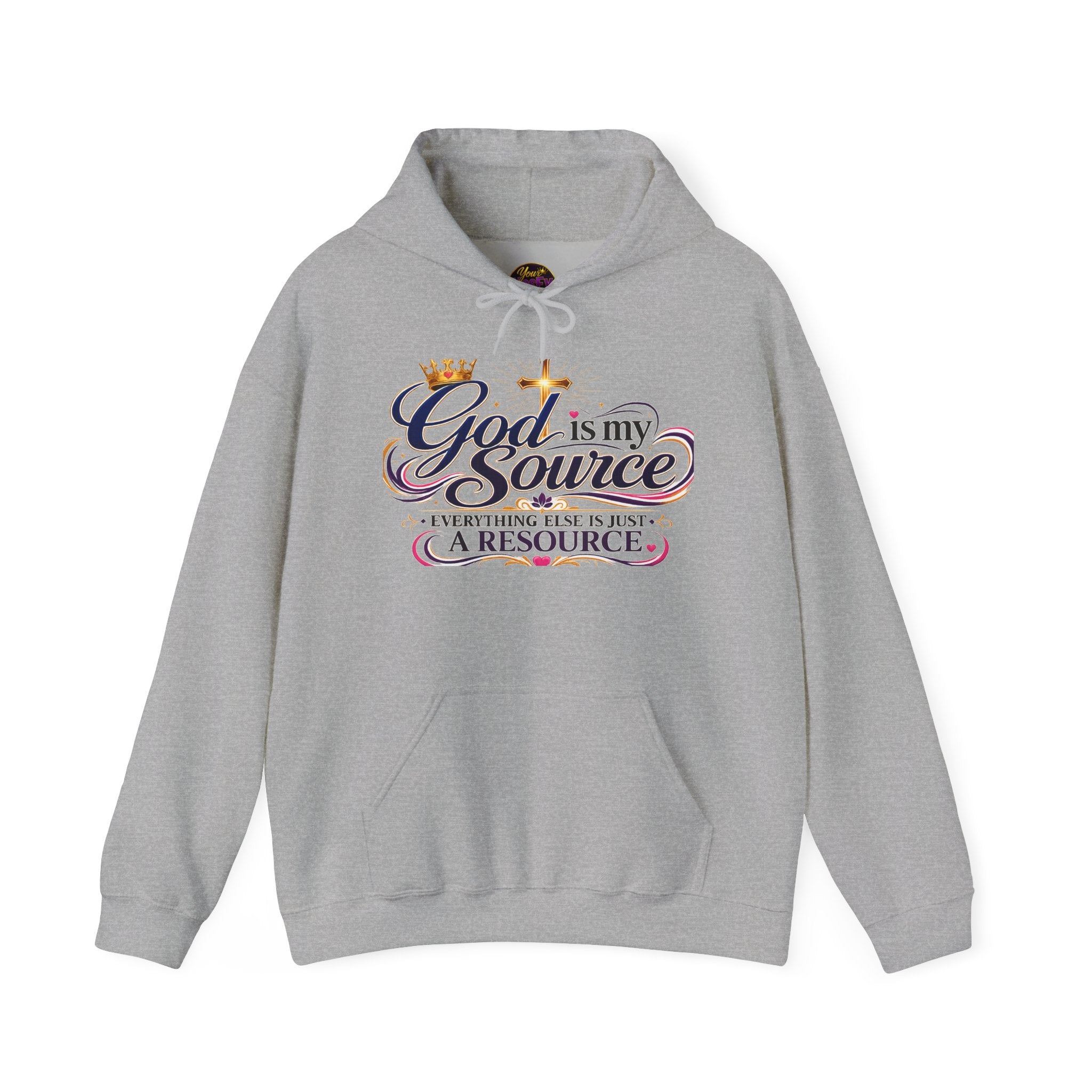 God Is My Source Hoodie | Christian Faith Sweatshirt | Inspirational Pullover