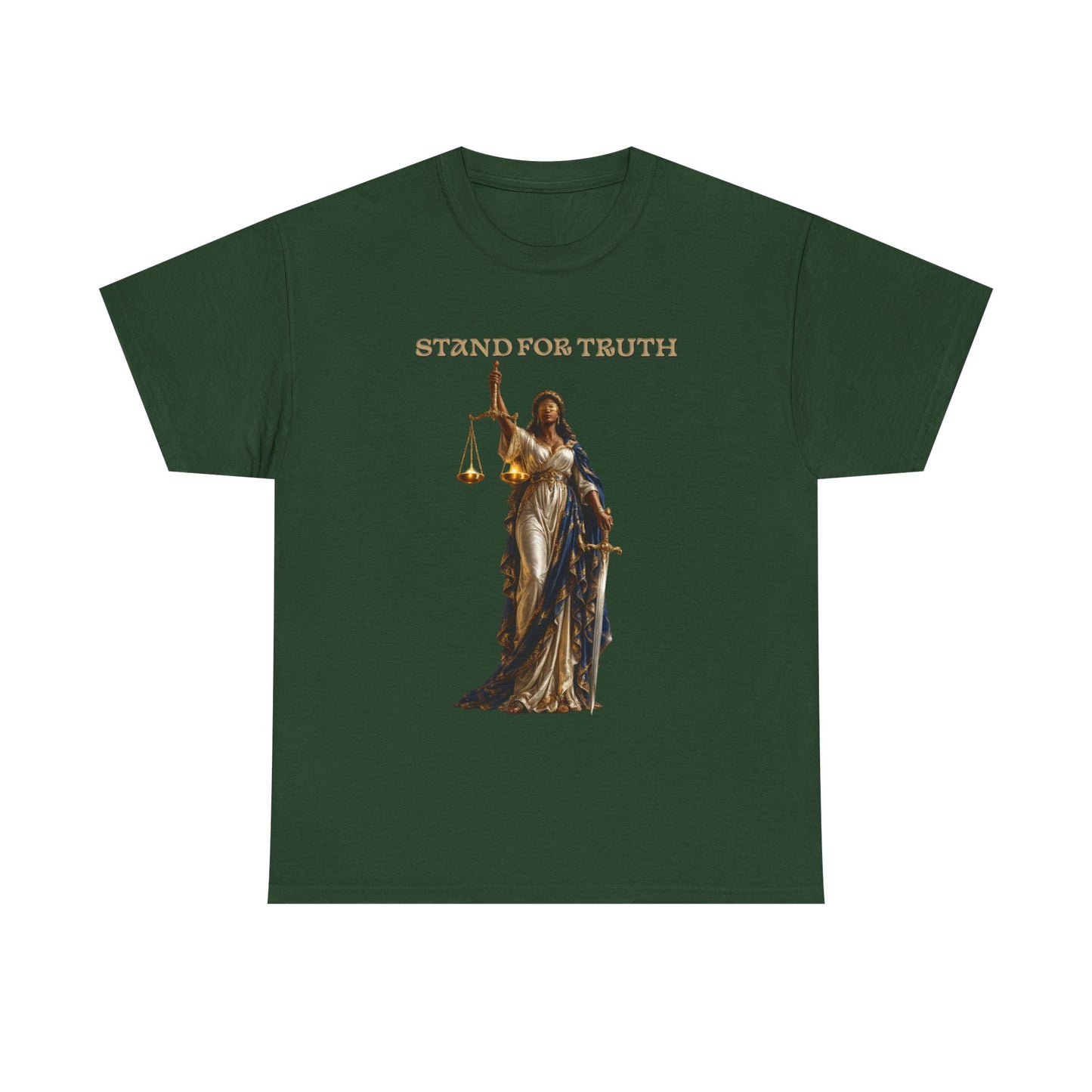 Lady of Justice T-Shirt | Justice Is Truth in Action™ | Scales of Justice Graphic Tee