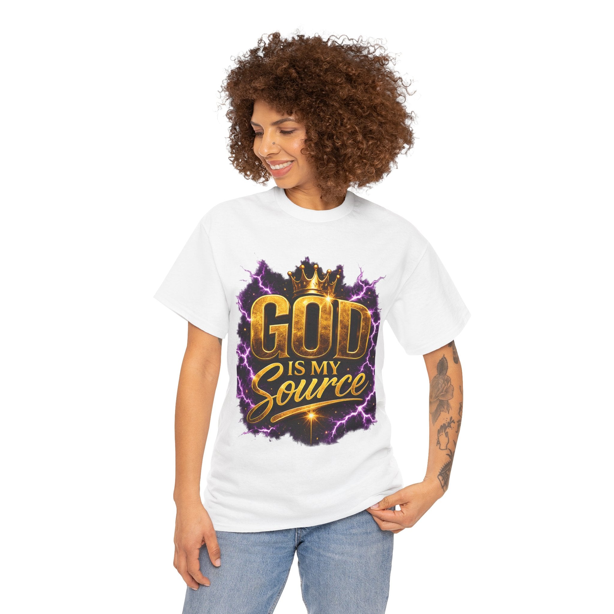 God Is My Source Christian T-Shirt | Philippians 4:19 Faith Graphic Tee