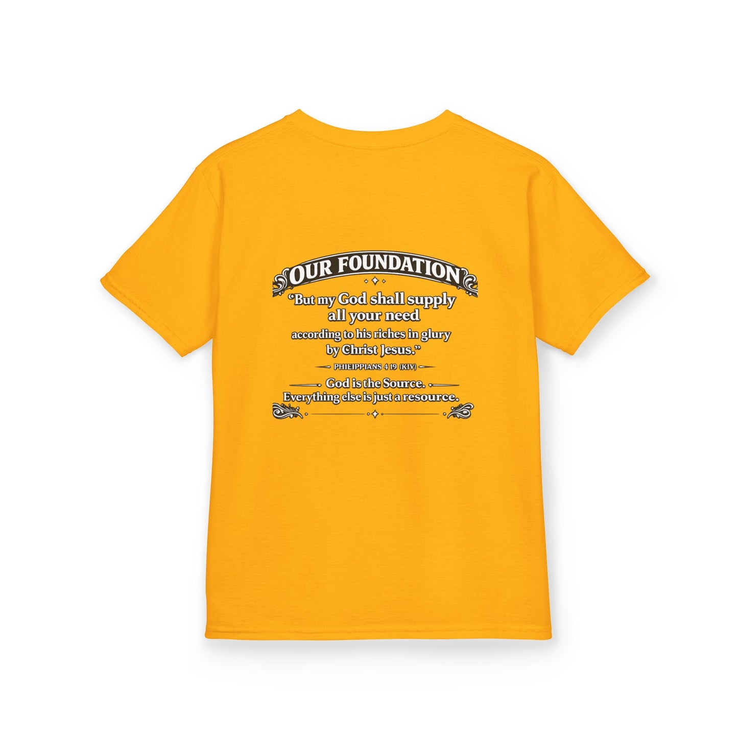 Level Up With God™ Kids Personalized Christian T-Shirt | Upload Your Own Avatar | Faith-Based Custom Tee