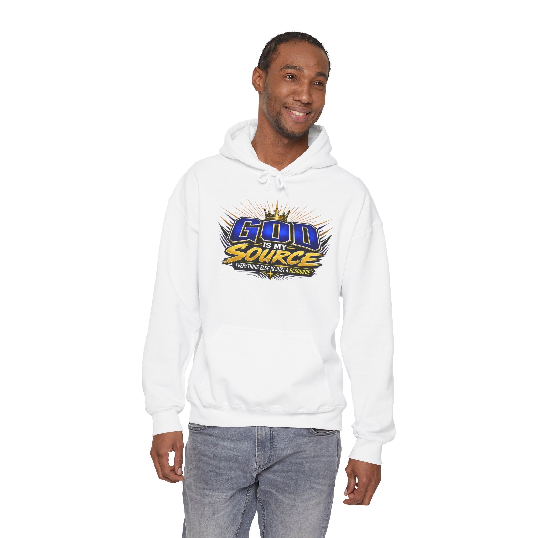 God Is My Source Christian Hoodie | Unisex Graphic Sweatshirt