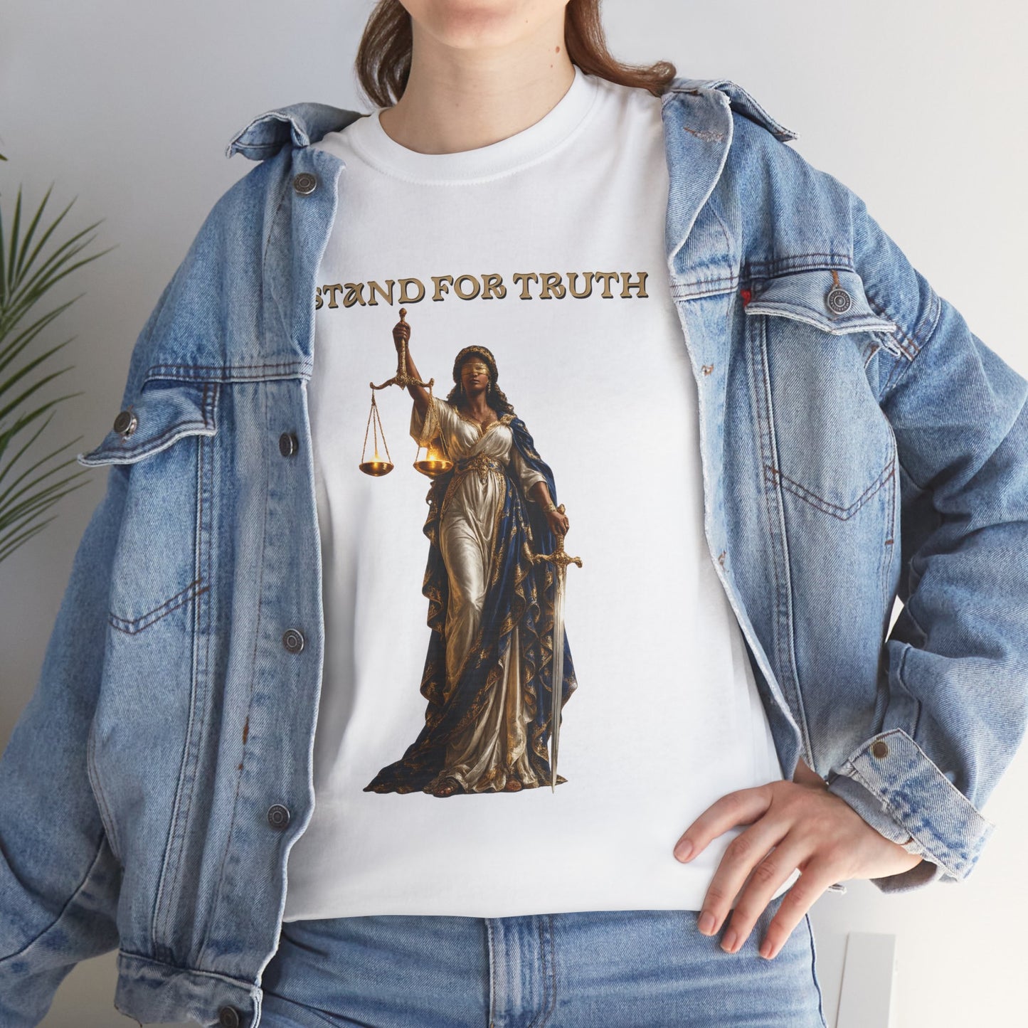 Lady of Justice T-Shirt | Justice Is Truth in Action™ | Scales of Justice Graphic Tee