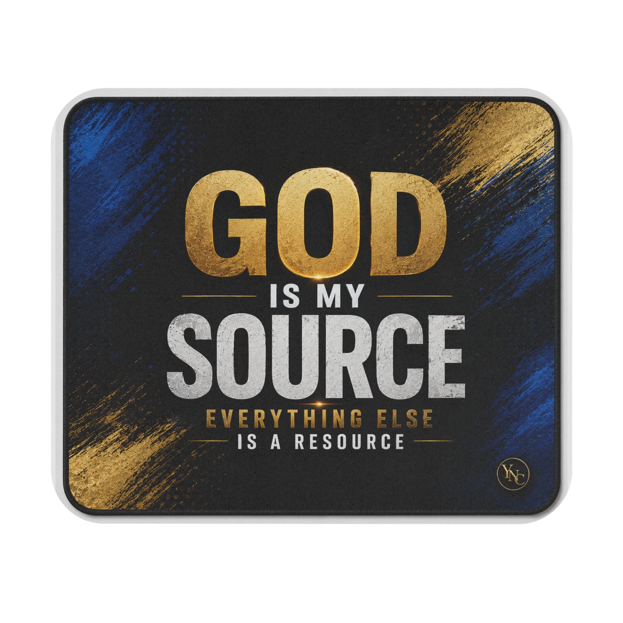 God Is My Source Mouse Pad | Christian Faith Desk Accessory, Inspirational Quote