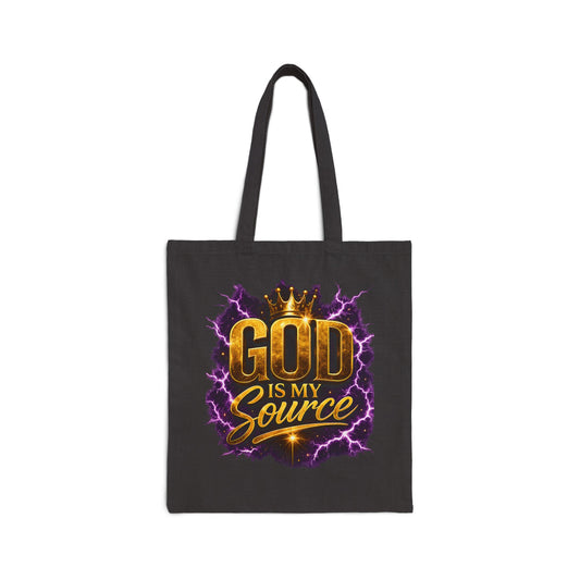 God Is My Source Canvas Tote Bag |Philippians 4:19