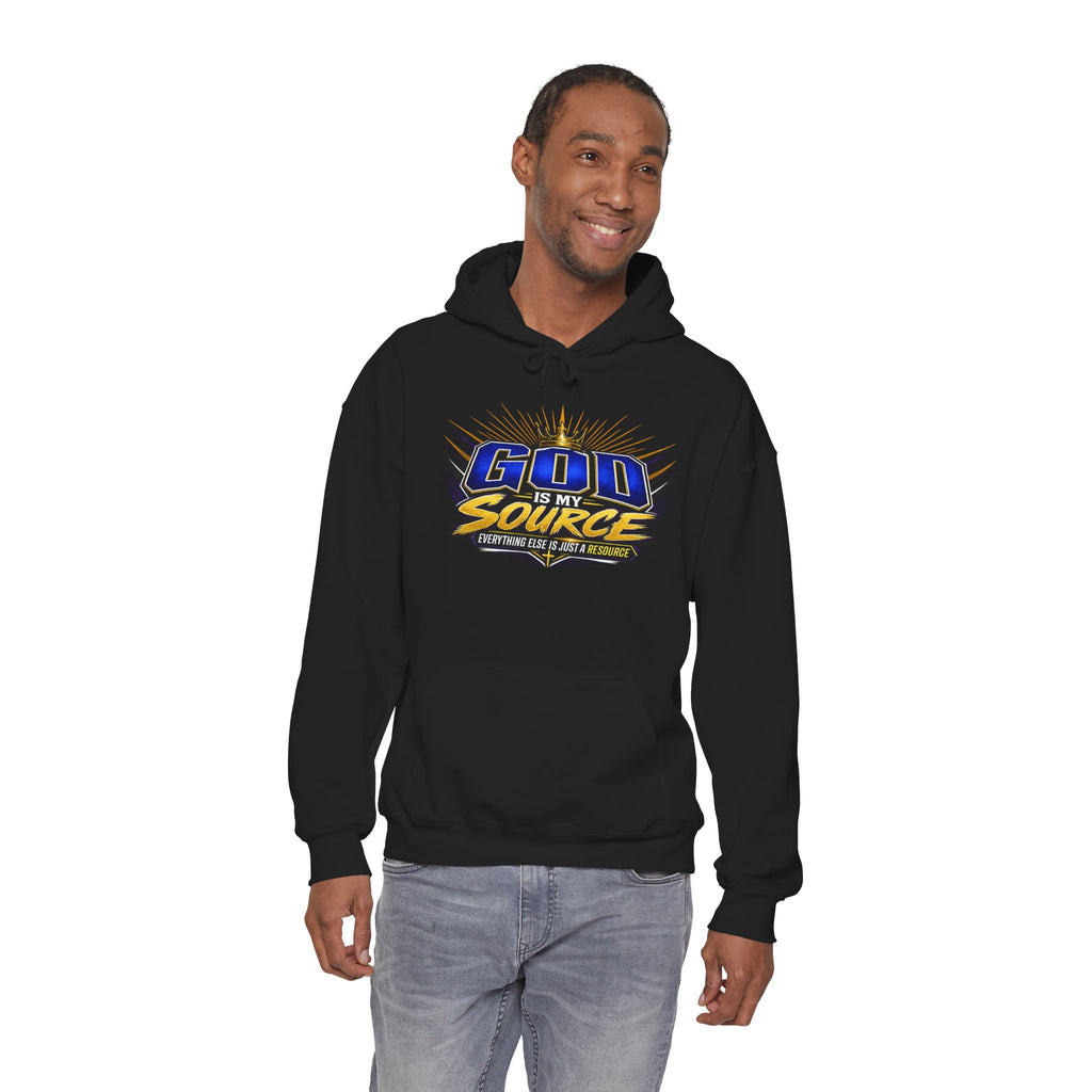 God Is My Source Christian Hoodie | Unisex Graphic Sweatshirt
