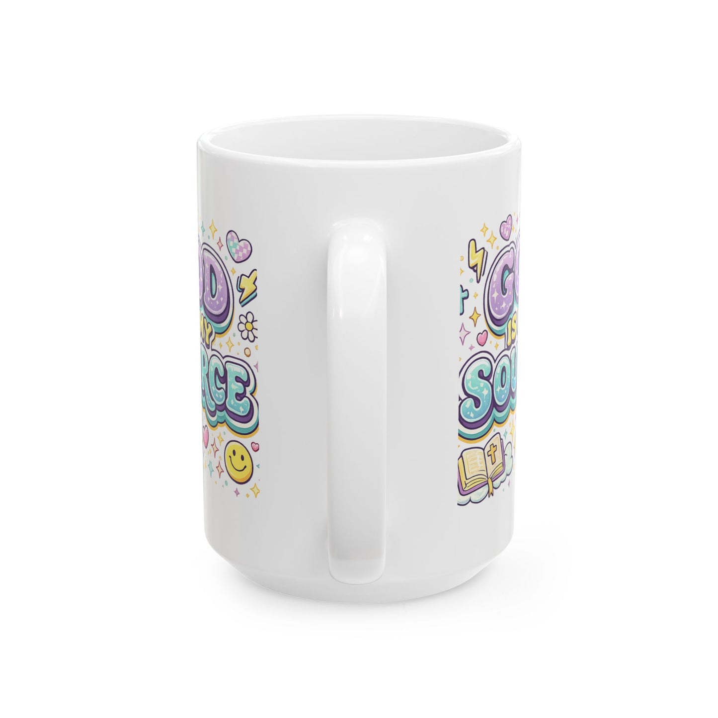 God Is My Source™ Coffee Mug | Inspirational Christian Mug | Faith-Based Gift | Scripture-Inspired Declaration Mug